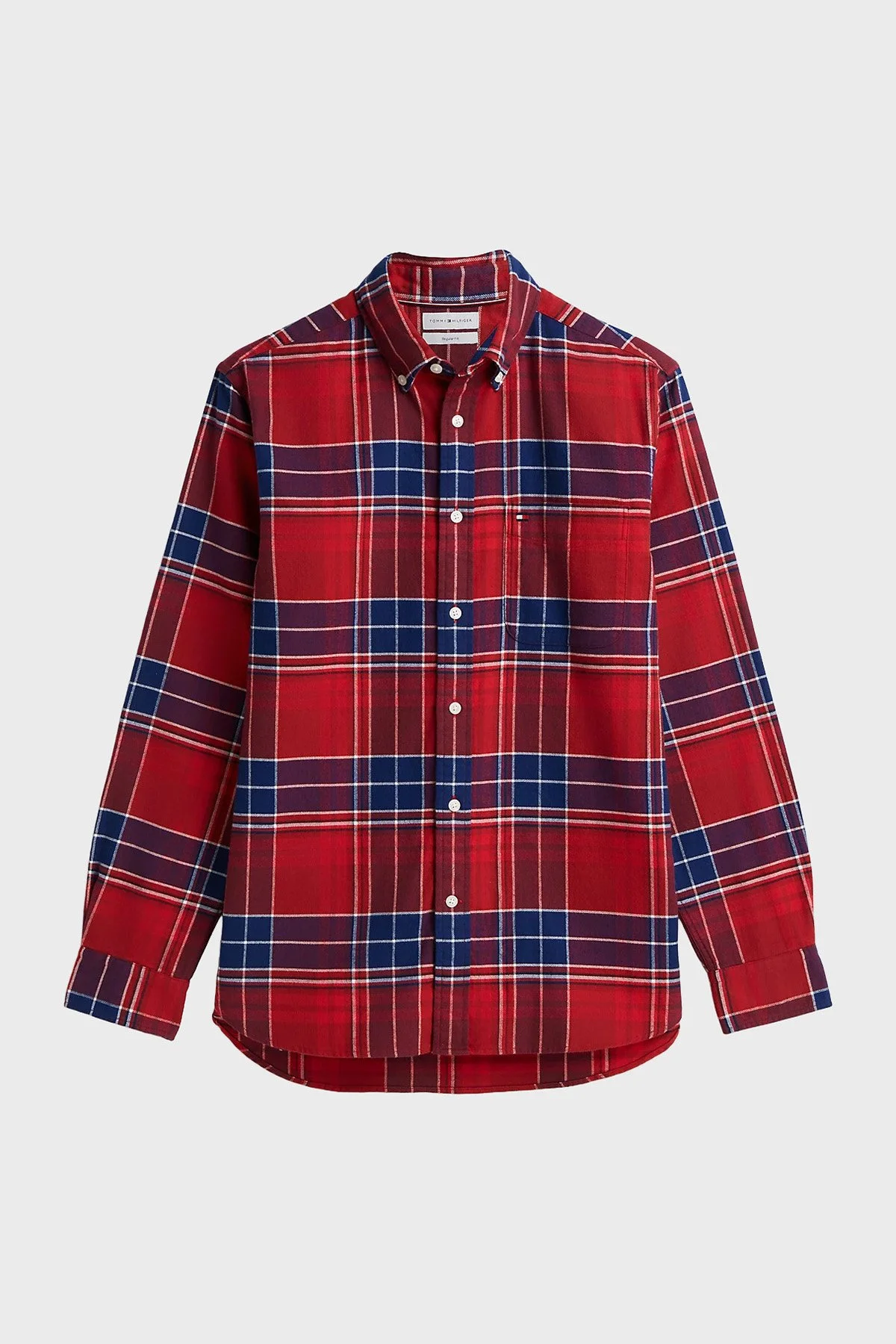 Tommy Hilfiger Erkek Gömlek MW0MW44592 0QJ Kırmızı - 10