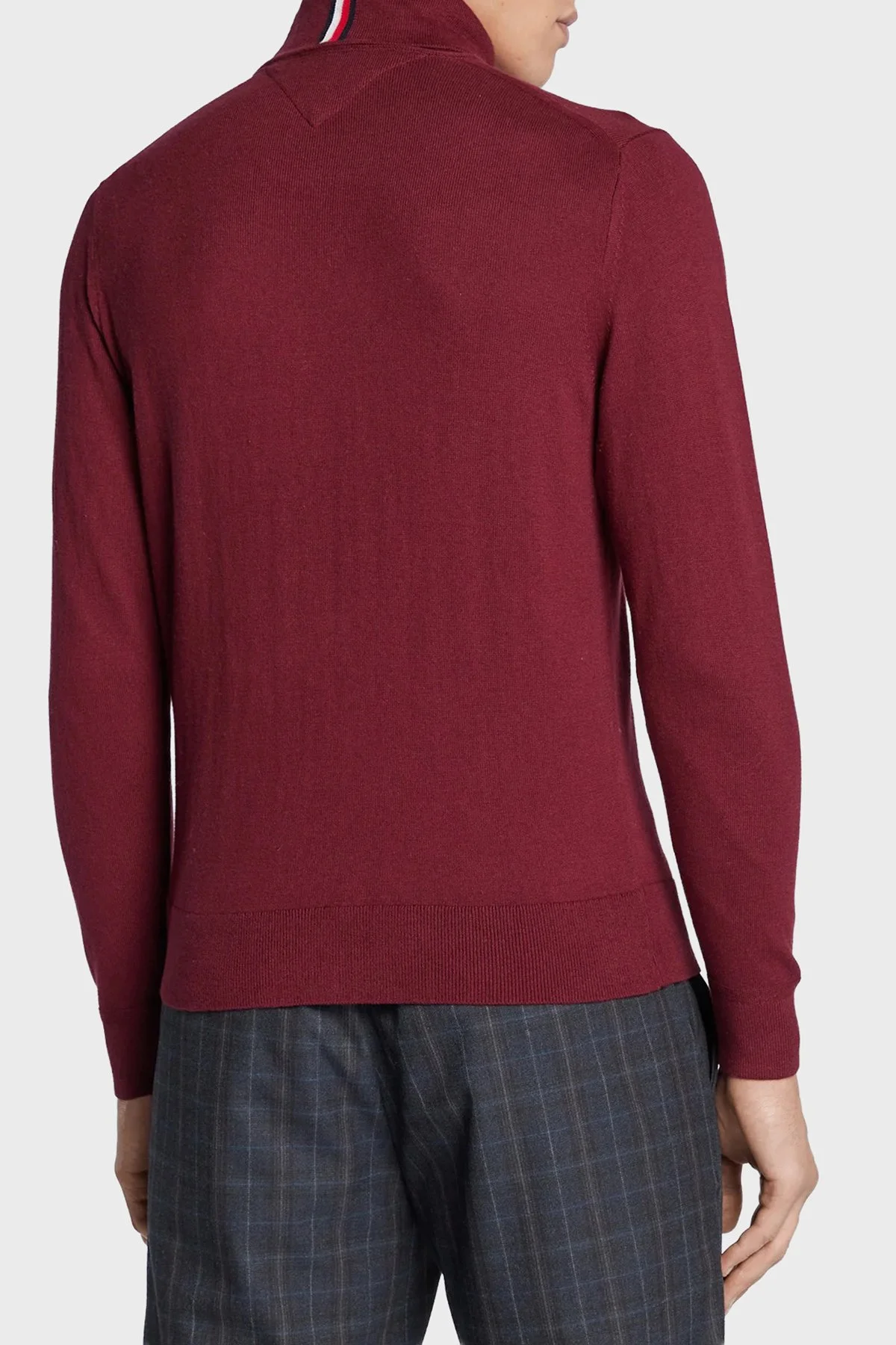 Tommy Hilfiger Erkek Kazak MW0MW28048 VLP Bordo - 2