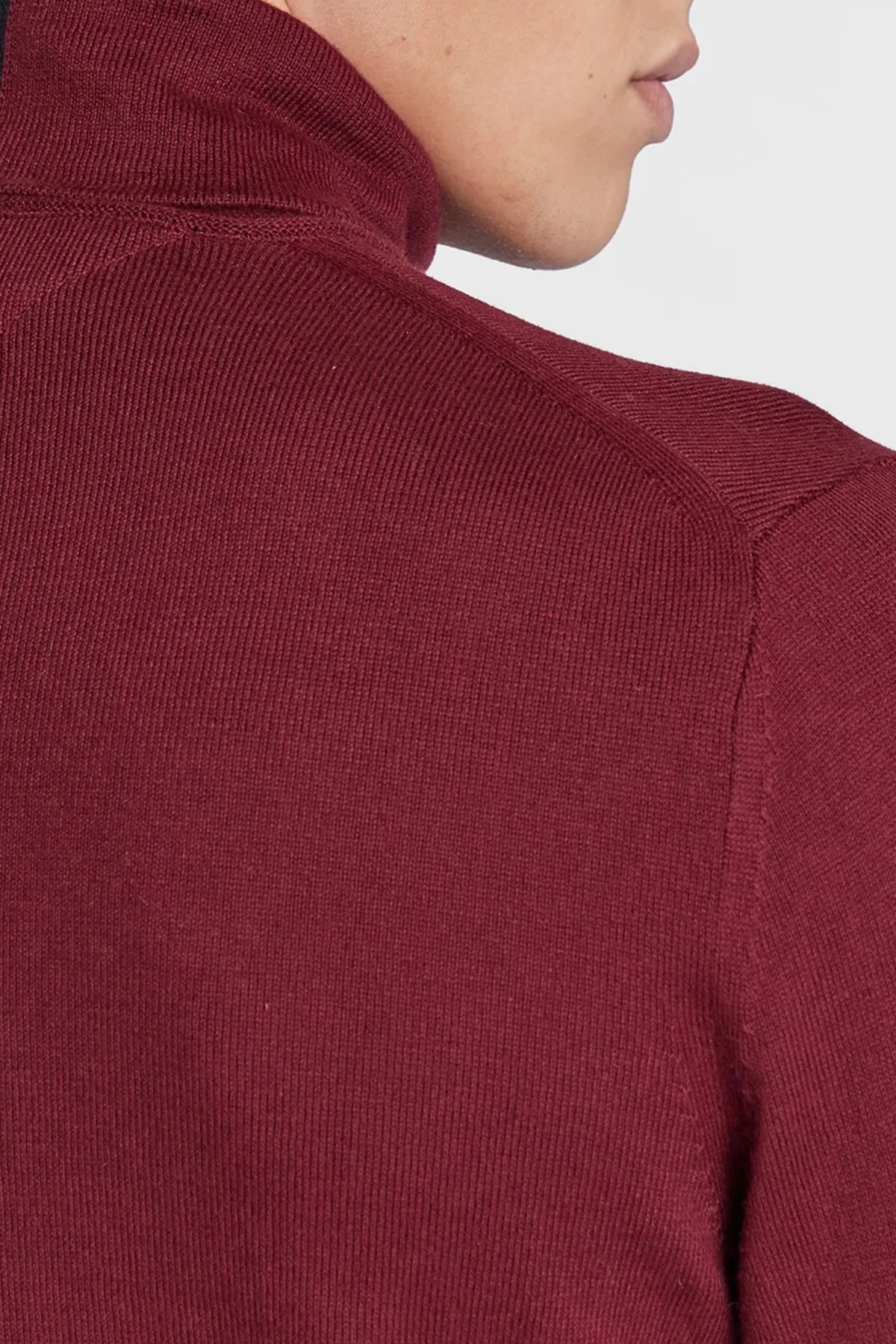Tommy Hilfiger Erkek Kazak MW0MW28048 VLP Bordo - 4