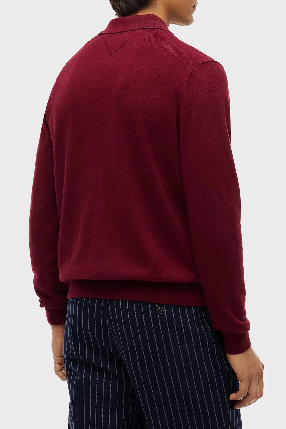 Tommy Hilfiger Erkek Kazak MW0MW36519 VLP Bordo - 3