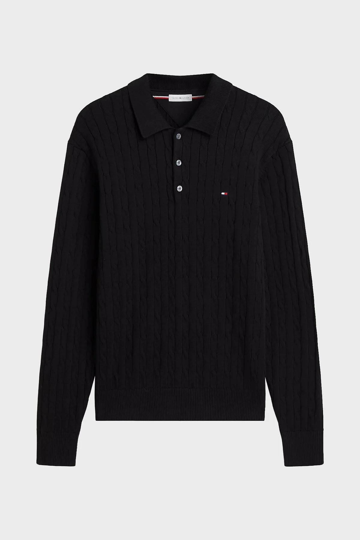Tommy Hilfiger Erkek Kazak MW0MW41955 BDS Siyah - 11
