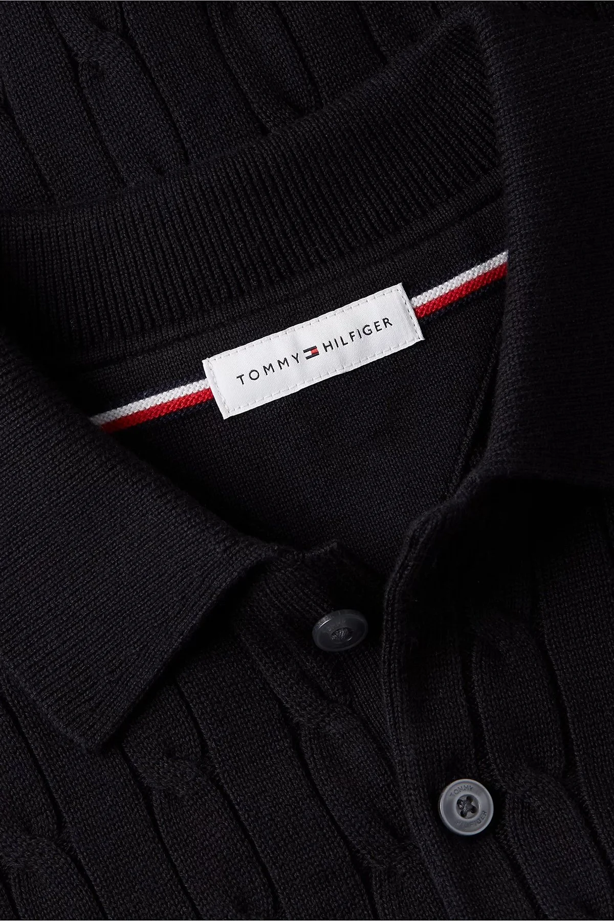 Tommy Hilfiger Erkek Kazak MW0MW41955 BDS Siyah - 12