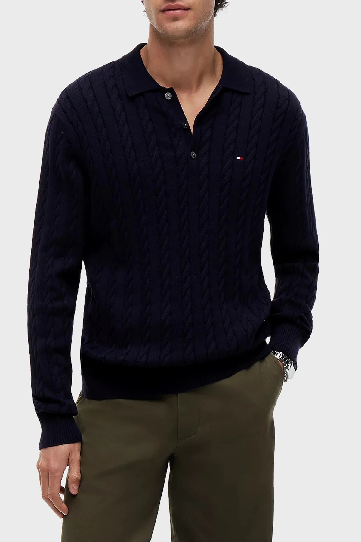 Tommy Hilfiger Erkek Kazak MW0MW41955 DW5 Lacivert - 7