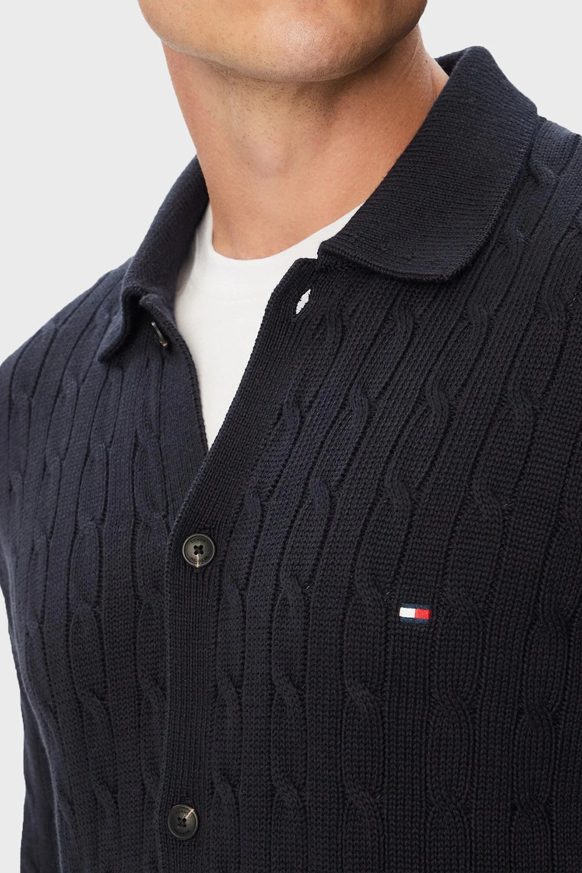 Tommy Hilfiger Erkek Kazak MW0MW44756 DW5 Lacivert - 4