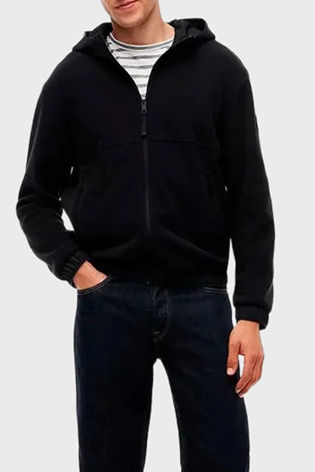 Tommy Hilfiger Erkek Sweat MW0MW44680 BDS Siyah - 8