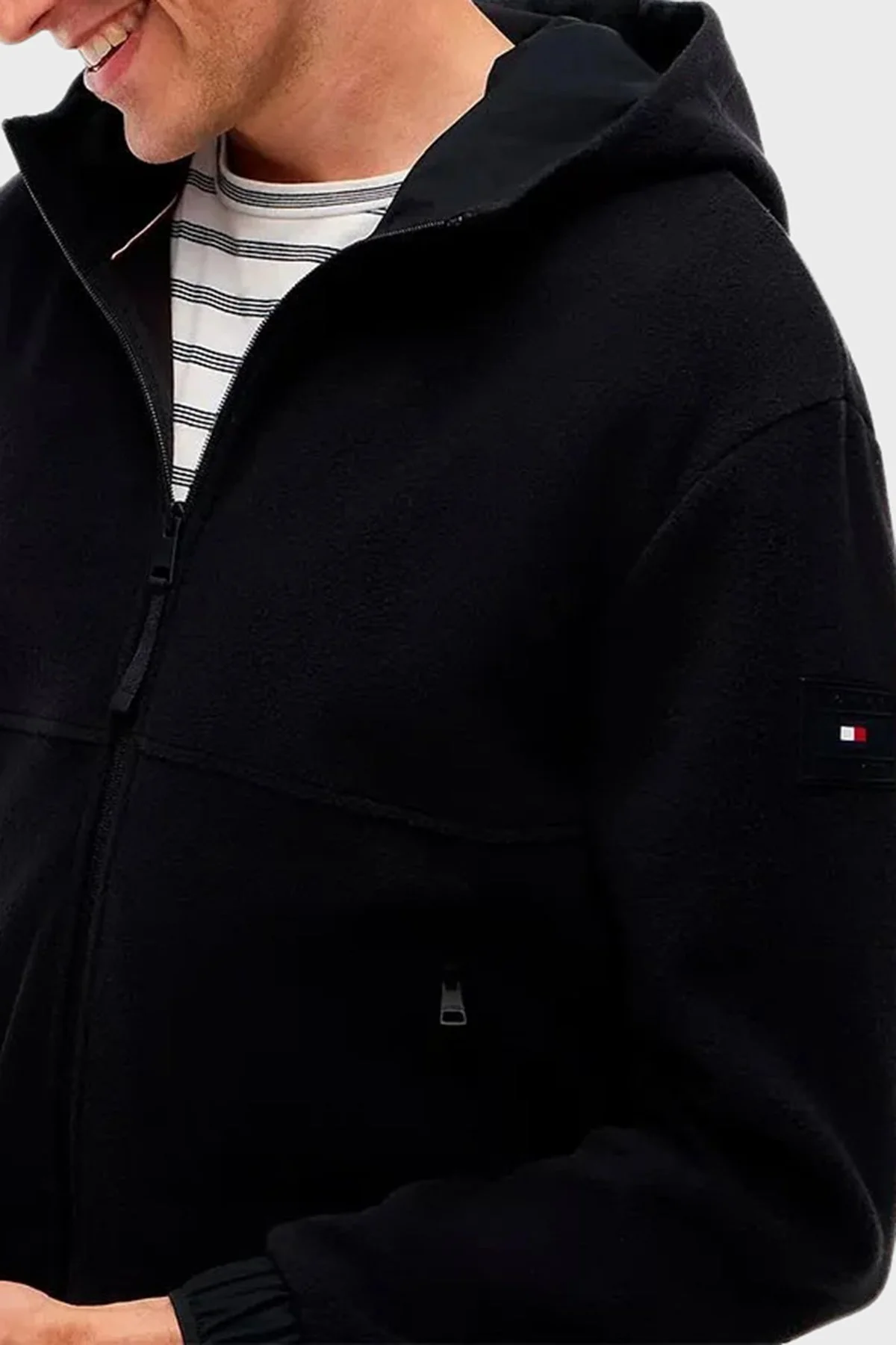 Tommy Hilfiger Erkek Sweat MW0MW44680 BDS Siyah - 10