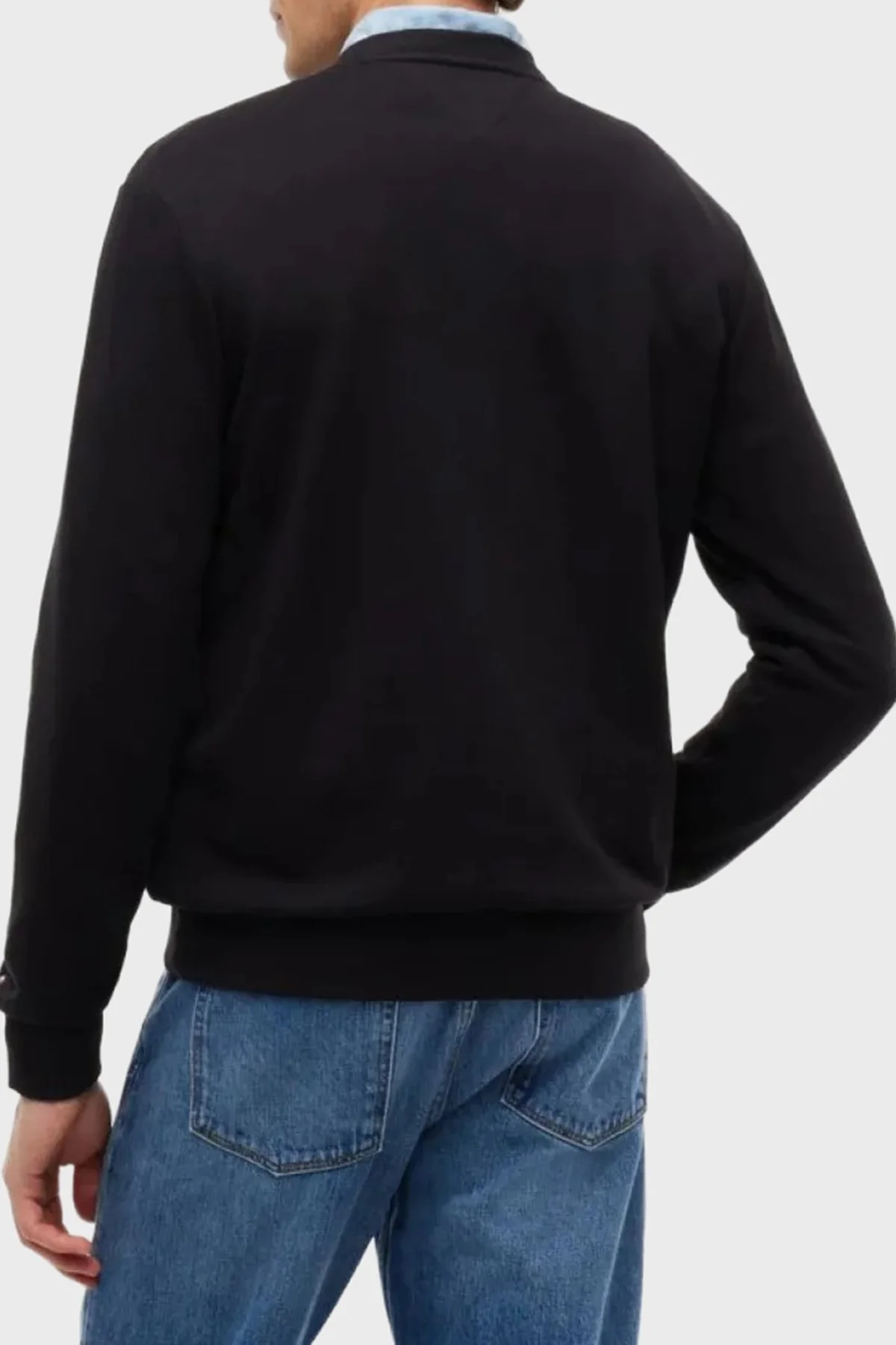 Tommy Hilfiger Erkek Sweat MW0MW44938 BDS Siyah - 3