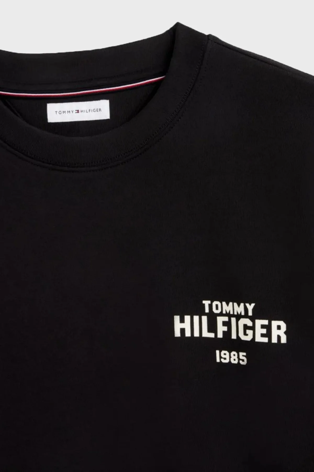 Tommy Hilfiger Erkek Sweat MW0MW44938 BDS Siyah - 6