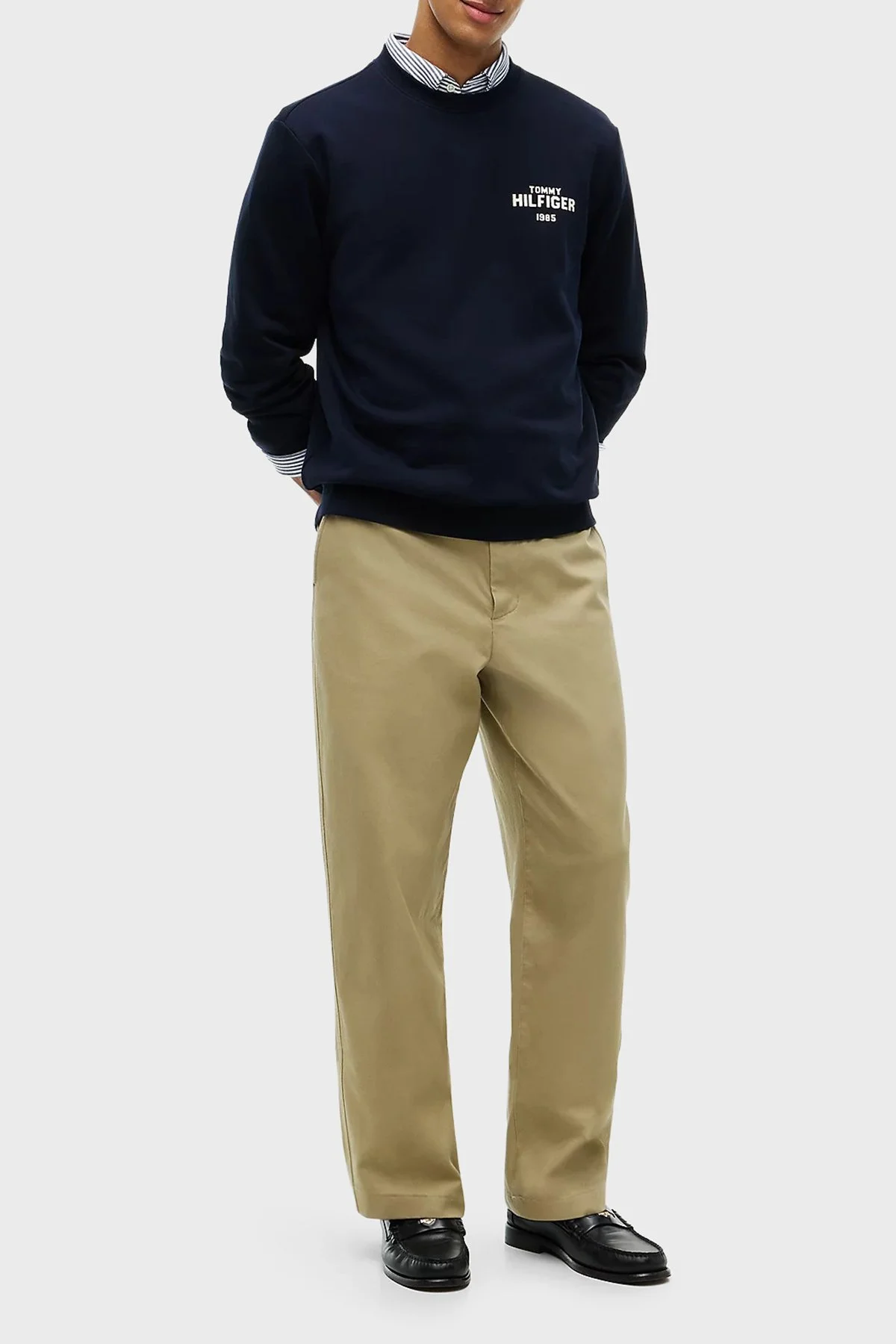 Tommy Hilfiger Erkek Sweat MW0MW44938 DW5 Lacivert - 2