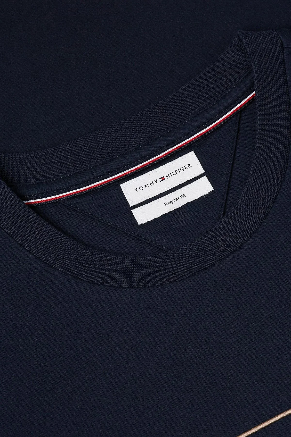 Tommy Hilfiger Erkek T Shirt MW0MW44880 DW5 Lacivert - 5