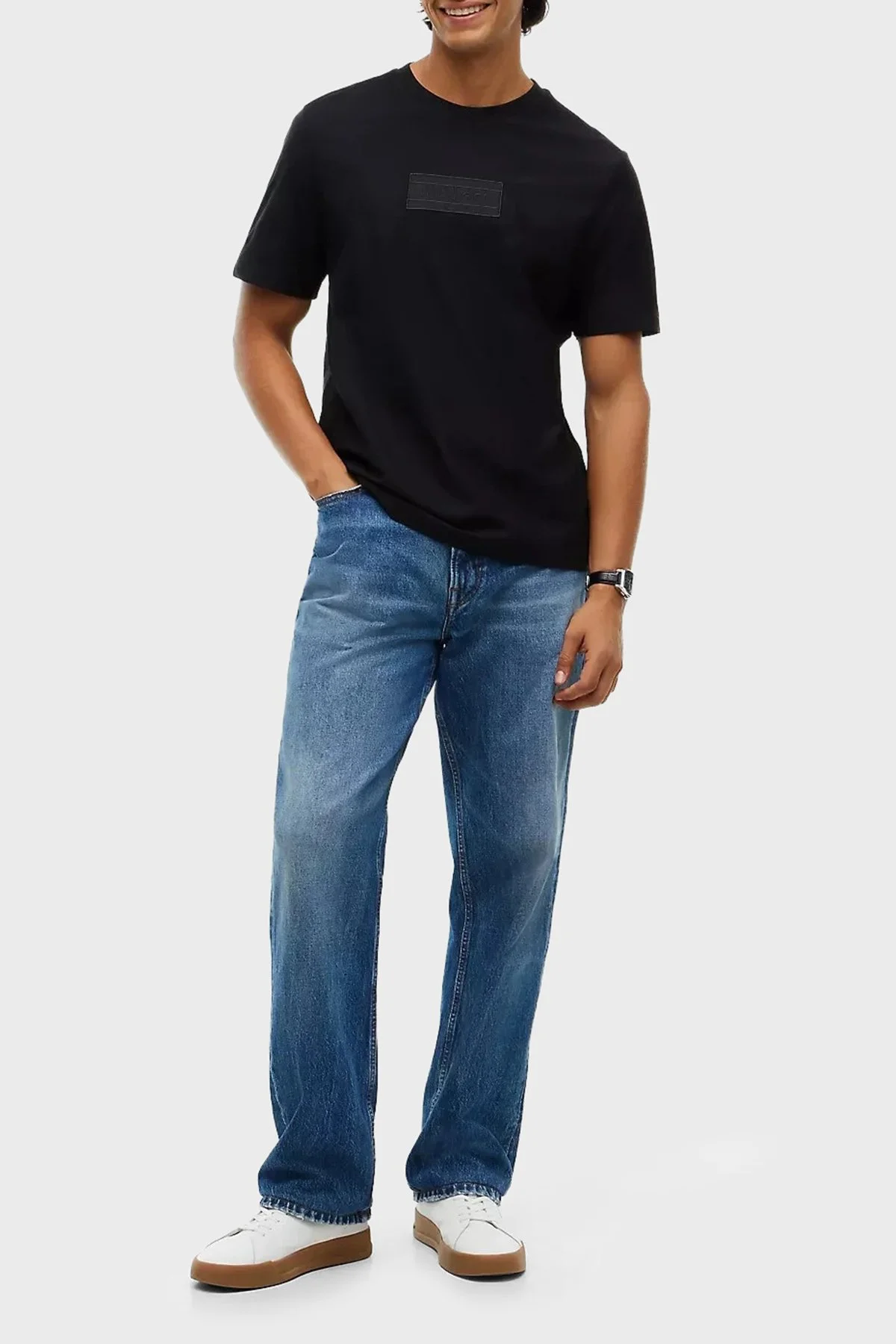 Tommy Hilfiger Erkek T Shirt MW0MW44888 BDS Siyah - 7