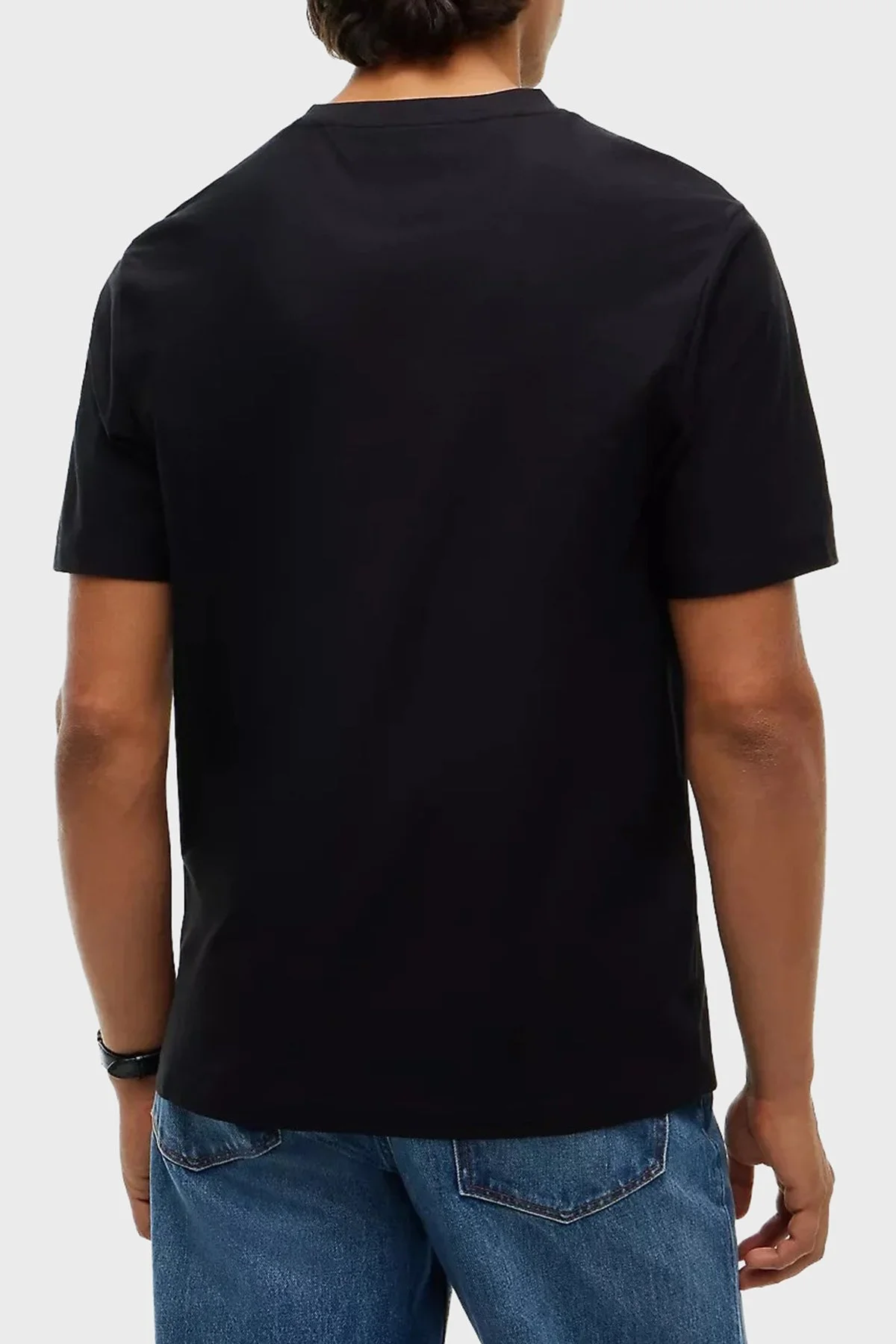 Tommy Hilfiger Erkek T Shirt MW0MW44888 BDS Siyah - 8