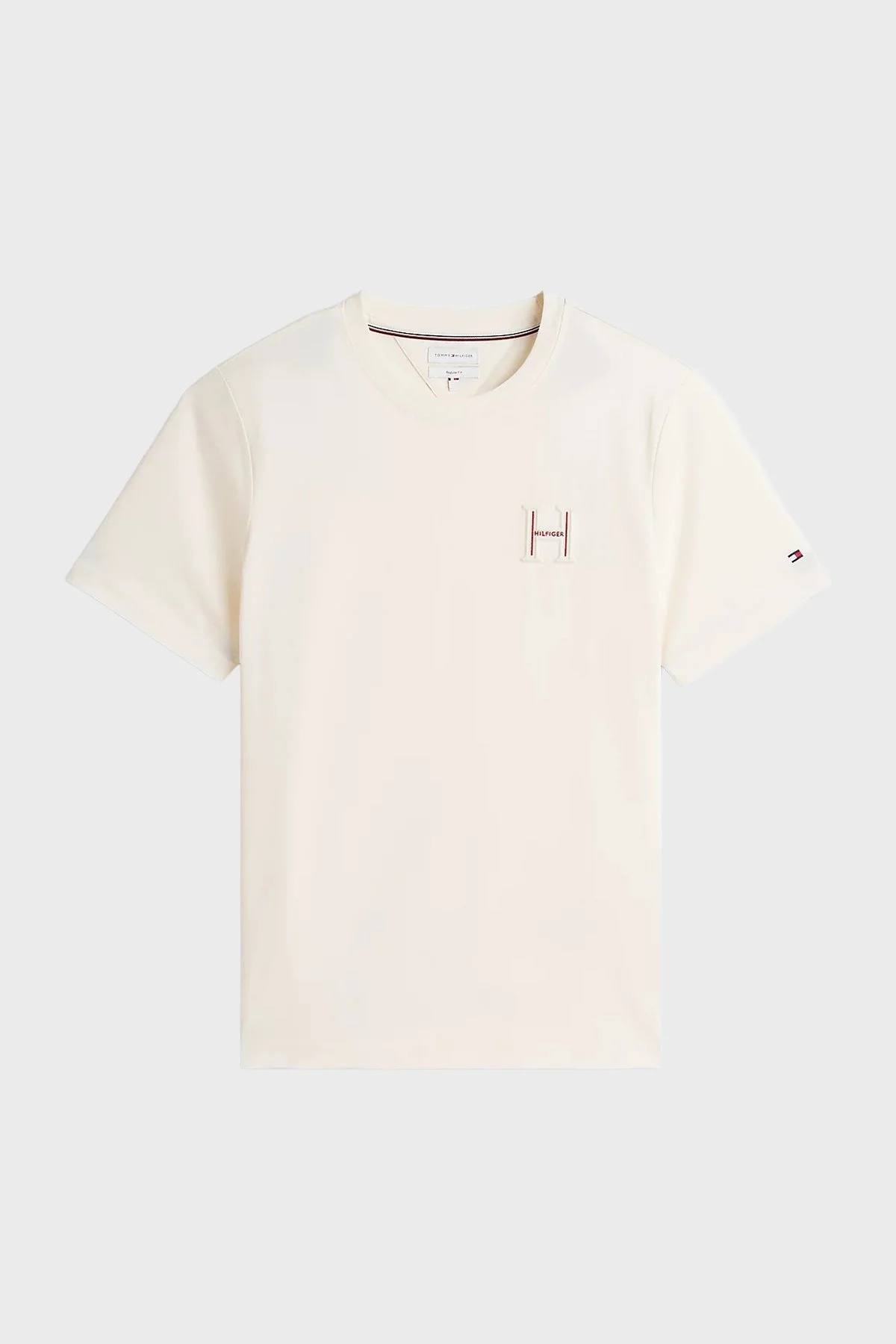 Tommy Hilfiger Erkek T Shirt MW0MW44917 Z00 Açık bej - 4