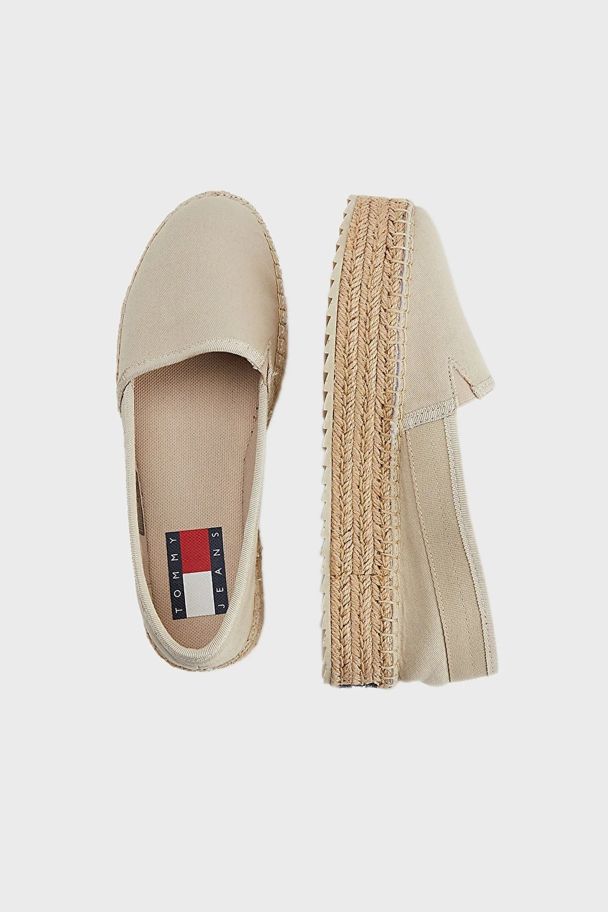 Tommy Hilfiger Espadril Bayan Ayakkabı EN0EN01833 ACM BEJ - 5