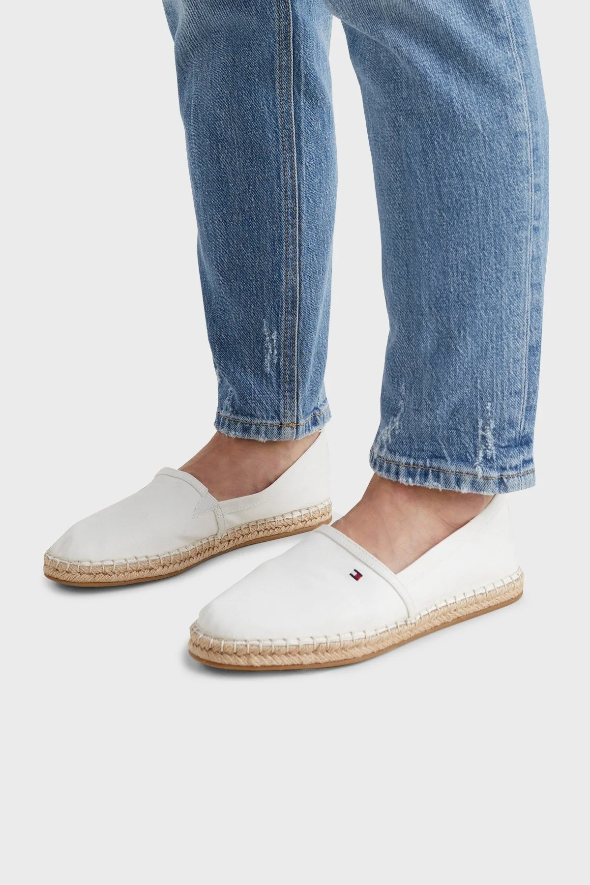 Tommy Hilfiger Espadril Bayan Ayakkabı FW0FW06497 YBI BEYAZ - 4