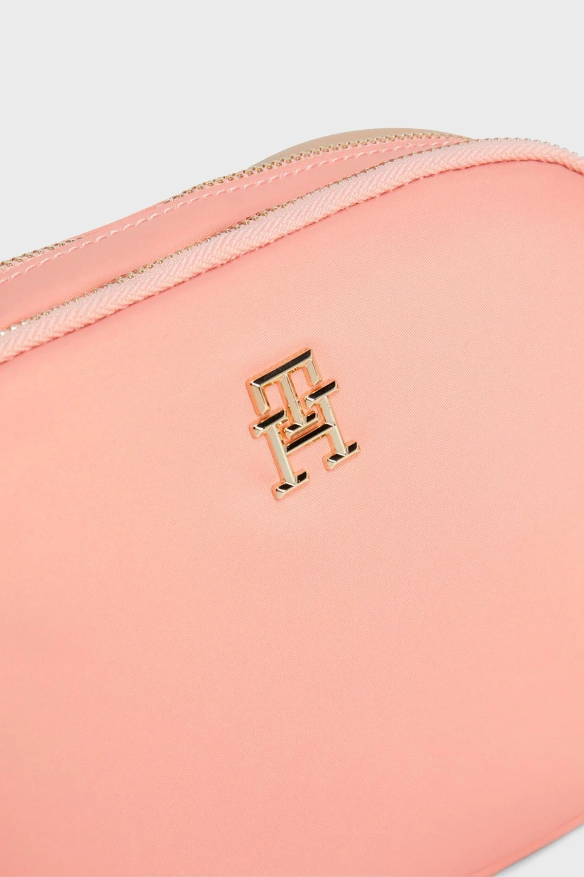 Tommy Hilfiger Fermuarlı Ayarlanabilir Omuz Askılı Bayan Çanta AW0AW14466 TQS PEMBE - 4