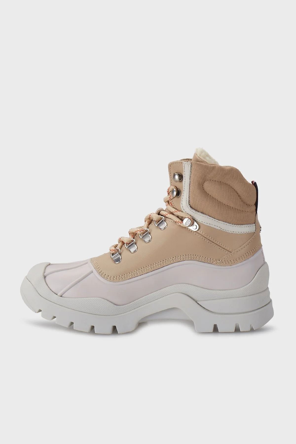 Tommy Hilfiger Hakiki Deri Bağcıklı Bayan Bot FW0FW05973 AB3 BEJ - 2