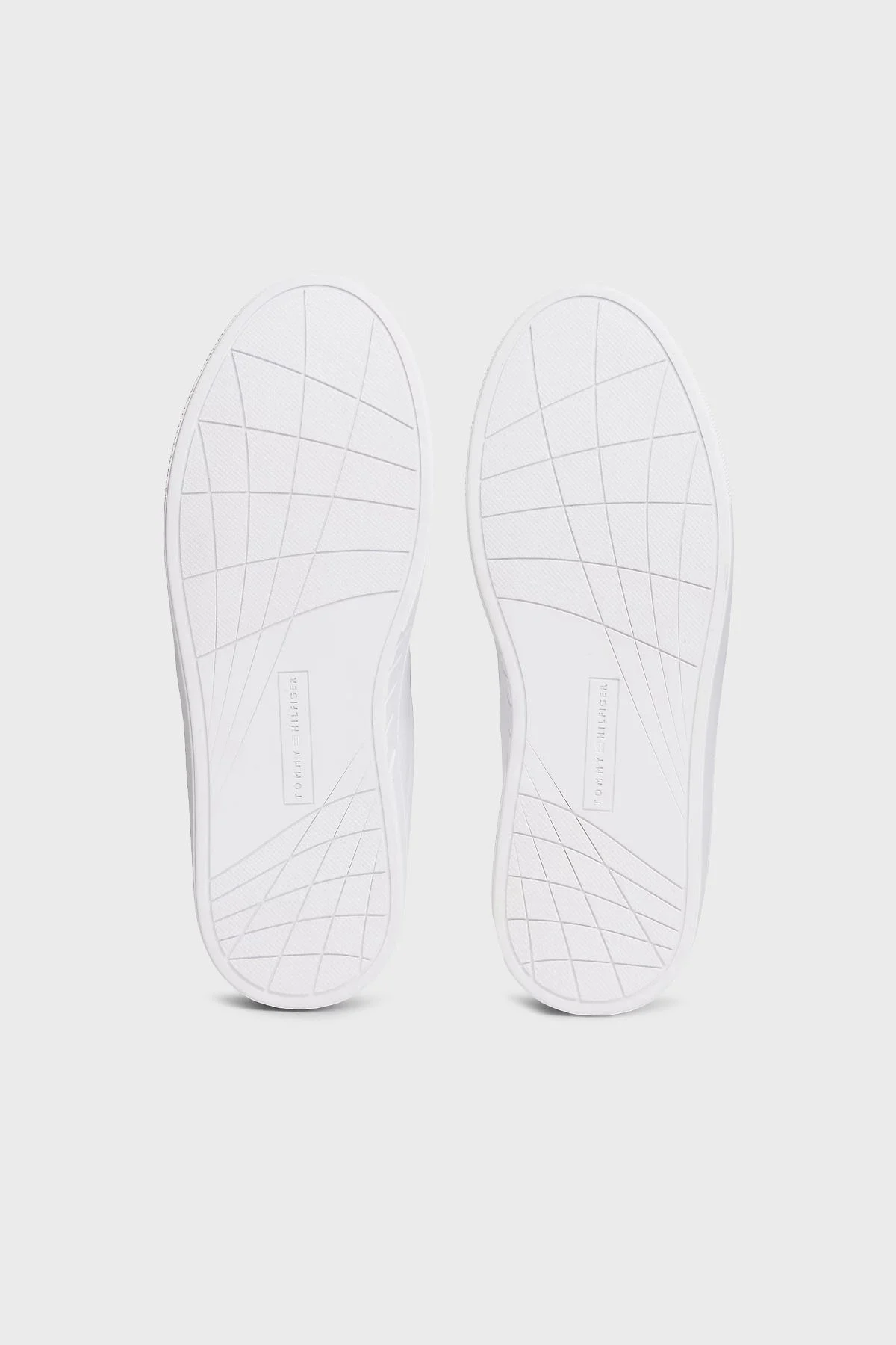 Tommy Hilfiger Hakiki Deri Bağcıklı Sneaker Bayan Ayakkabı FW0FW08815 YBR BEYAZ - 7