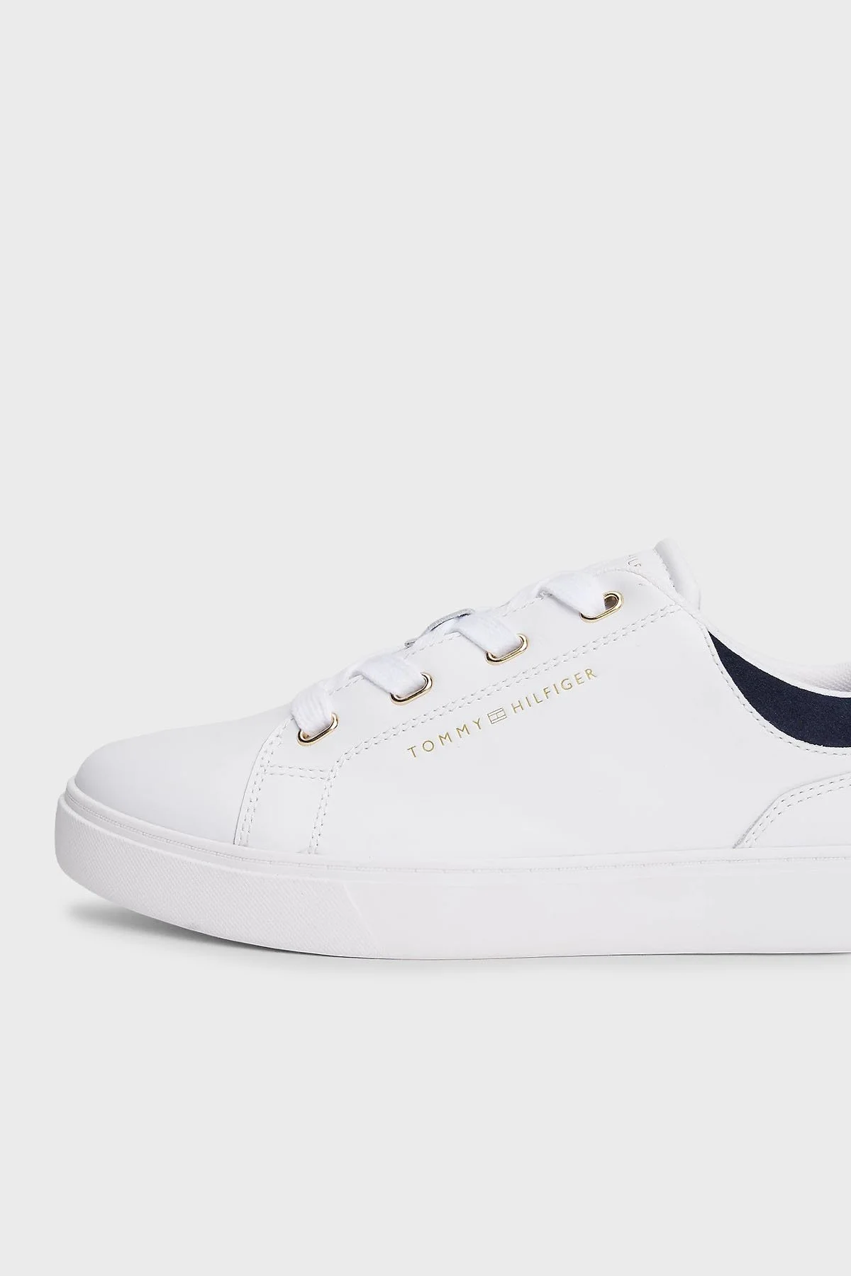 Tommy Hilfiger Hakiki Deri Kalın Tabanlı Sneaker Bayan Ayakkabı FW0FW08816 02S BEYAZ - 5