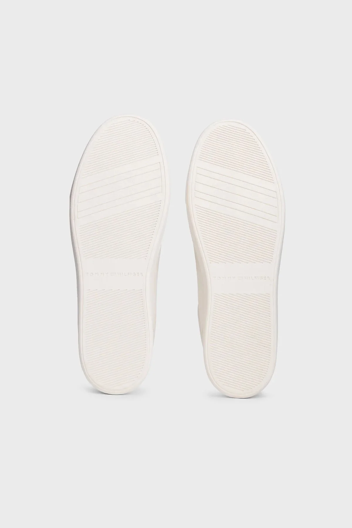 Tommy Hilfiger Hakiki Deri Logolu Bağcıklı Sneaker Bayan Ayakkabı FW0FW08680 YBH BEYAZ - 5