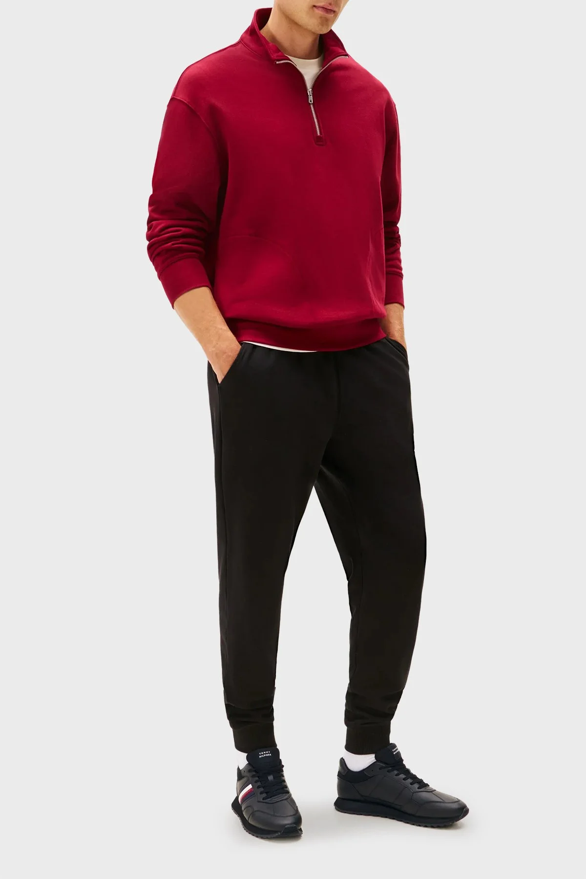 Tommy Hilfiger Hakiki Deri Logolu Bağcıklı Sneaker Erkek Ayakkabı FM0FM05637 BDS SİYAH - 2