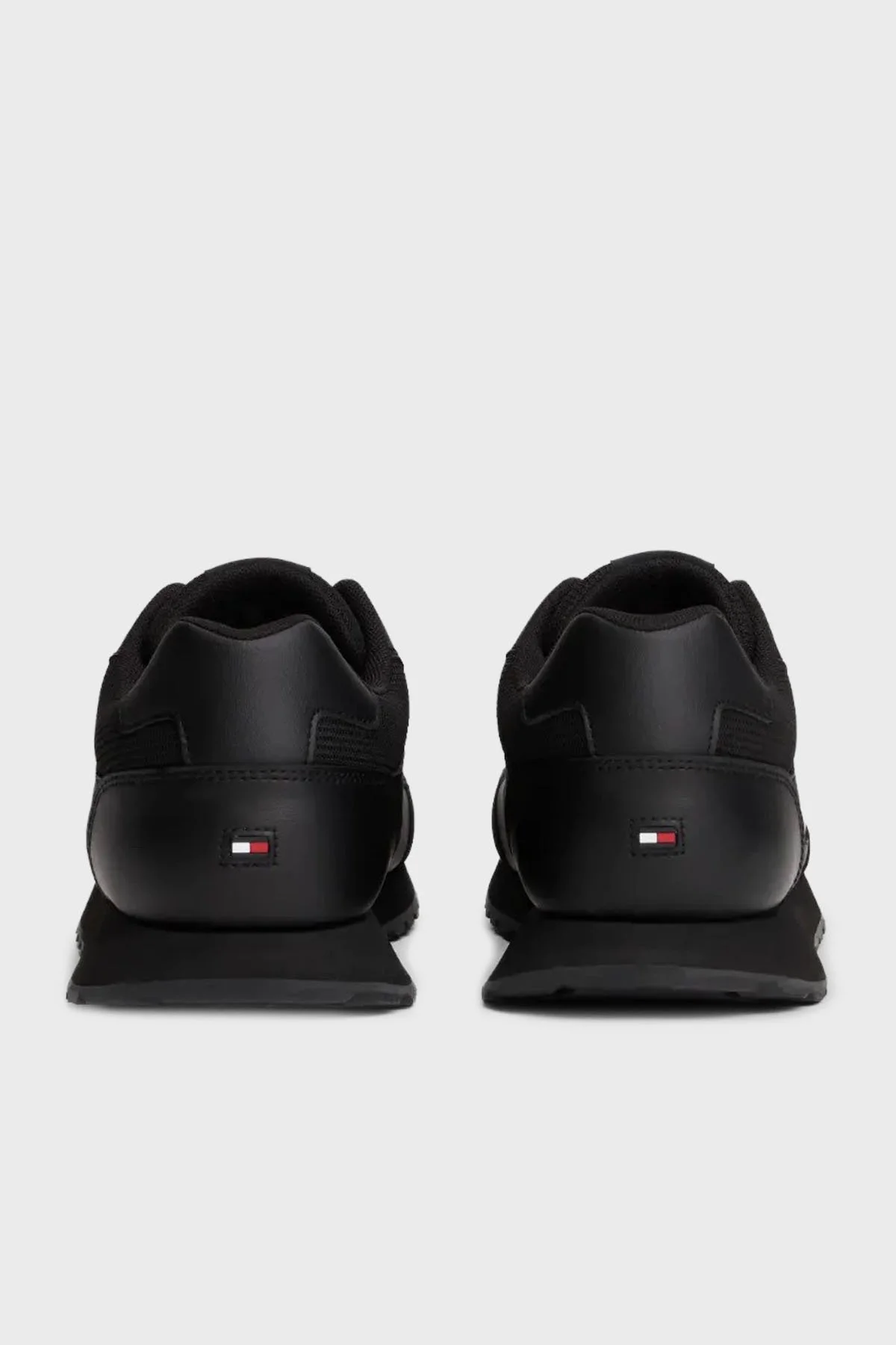 Tommy Hilfiger Hakiki Deri Logolu Bağcıklı Sneaker Erkek Ayakkabı FM0FM05637 BDS SİYAH - 5