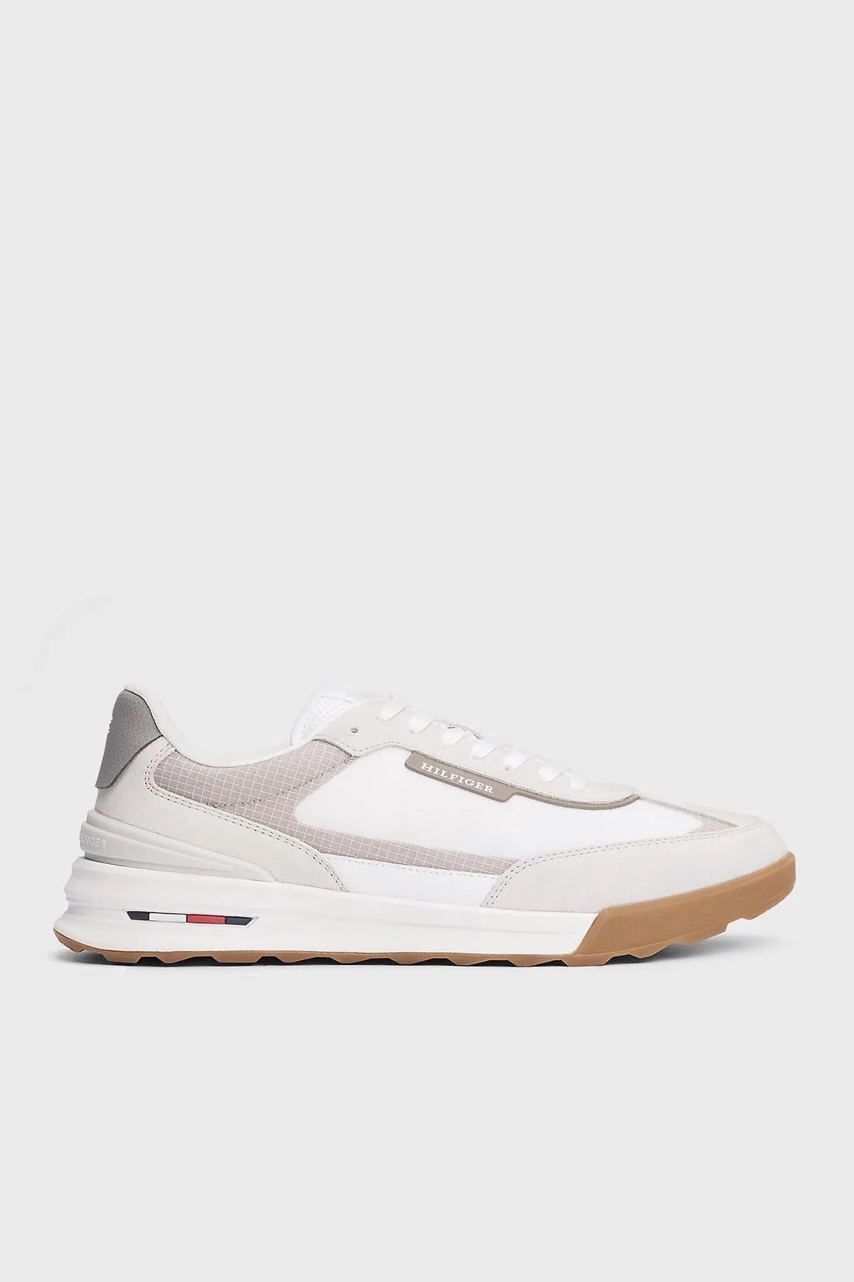 Tommy Hilfiger Hakiki Deri Logolu Erkek Ayakkabı FM0FM05328 YBS BEYAZ - 1