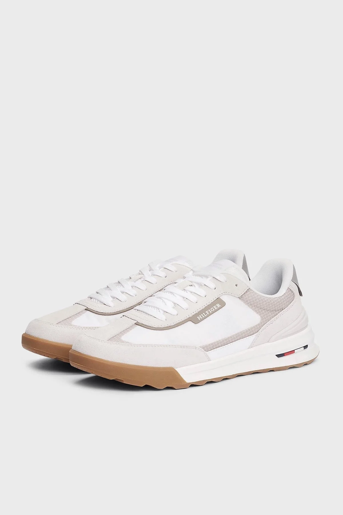 Tommy Hilfiger Hakiki Deri Logolu Erkek Ayakkabı FM0FM05328 YBS BEYAZ - 3
