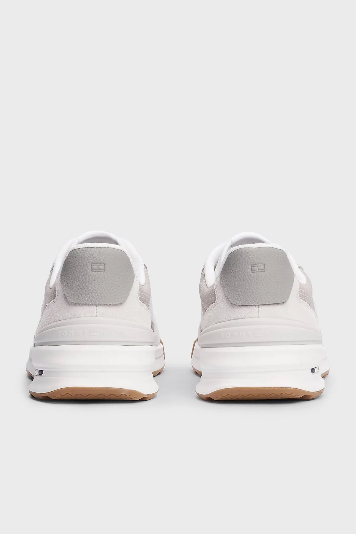 Tommy Hilfiger Hakiki Deri Logolu Erkek Ayakkabı FM0FM05328 YBS BEYAZ - 5