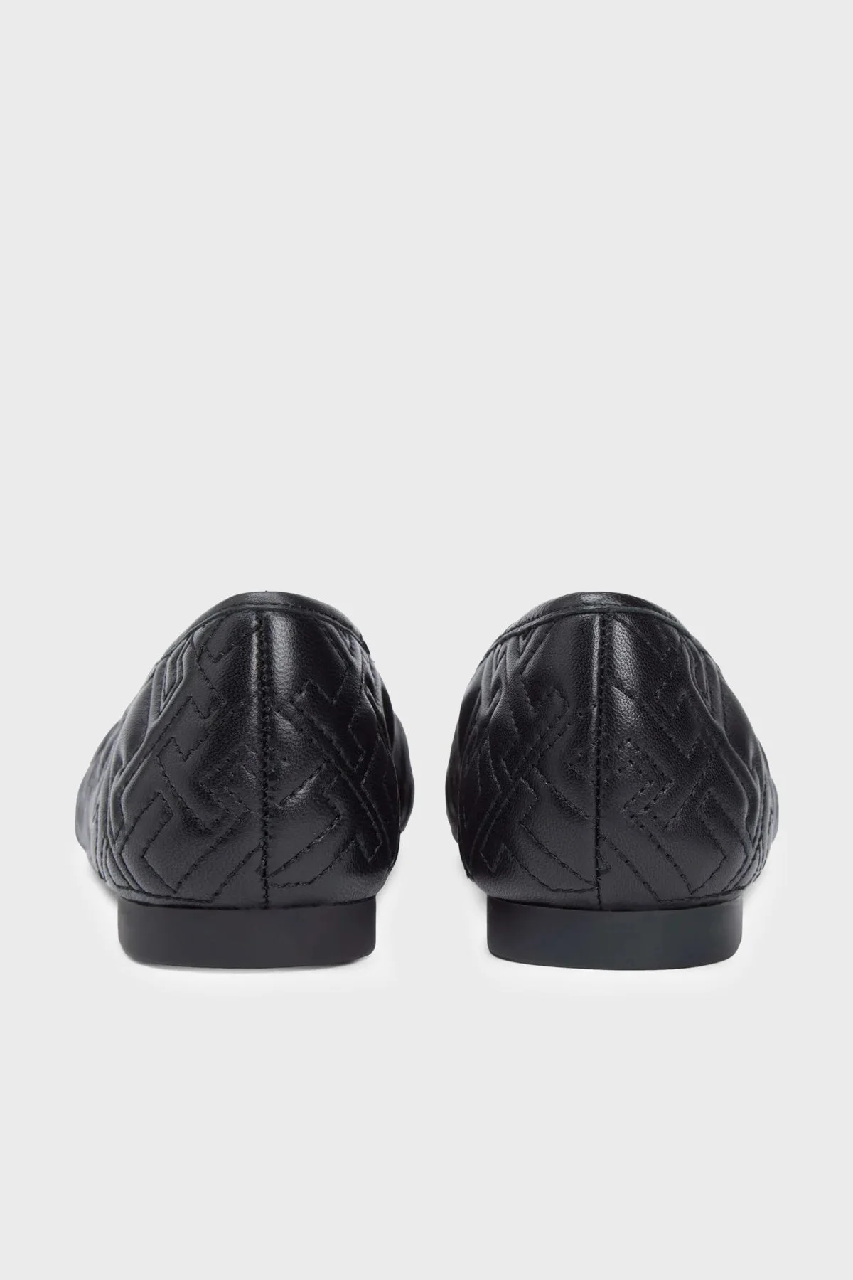 Tommy Hilfiger Hakiki Deri Logolu Fiyonk Detaylı Babet Bayan Ayakkabı FW0FW09264 BDS SİYAH - 5