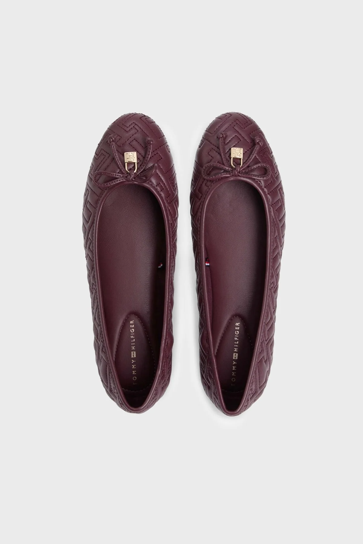 Tommy Hilfiger Hakiki Deri Logolu Fiyonk Detaylı Babet Kadın Ayakkabı FW0FW09264 XI8 KIRMIZI - 3