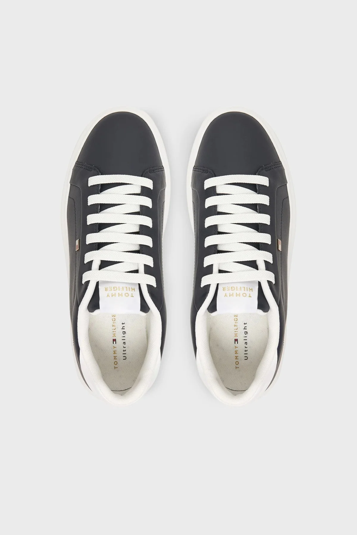 Tommy Hilfiger Hakiki Deri Logolu Sneaker Kadın Ayakkabı FW0FW08948 0G0 LACİVERT - 3