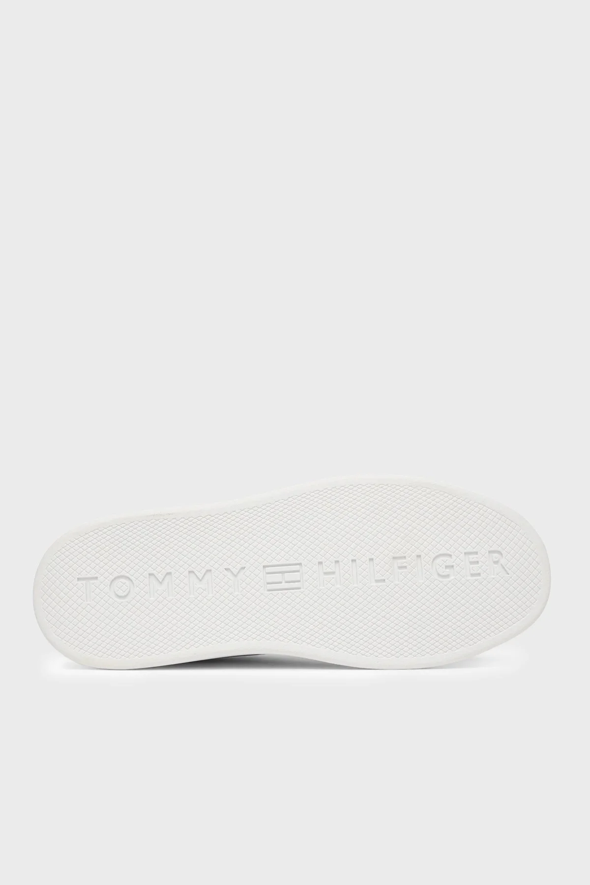 Tommy Hilfiger Hakiki Deri Logolu Sneaker Bayan Ayakkabı FW0FW08948 YBS BEYAZ - 5