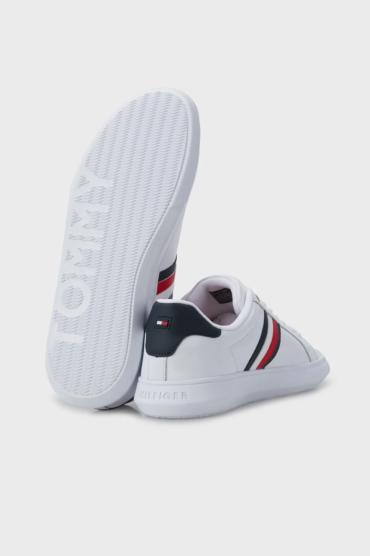 Tommy Hilfiger Hakiki Deri Sneaker Erkek Ayakkabı FM0FM02668 YBS BEYAZ - 4