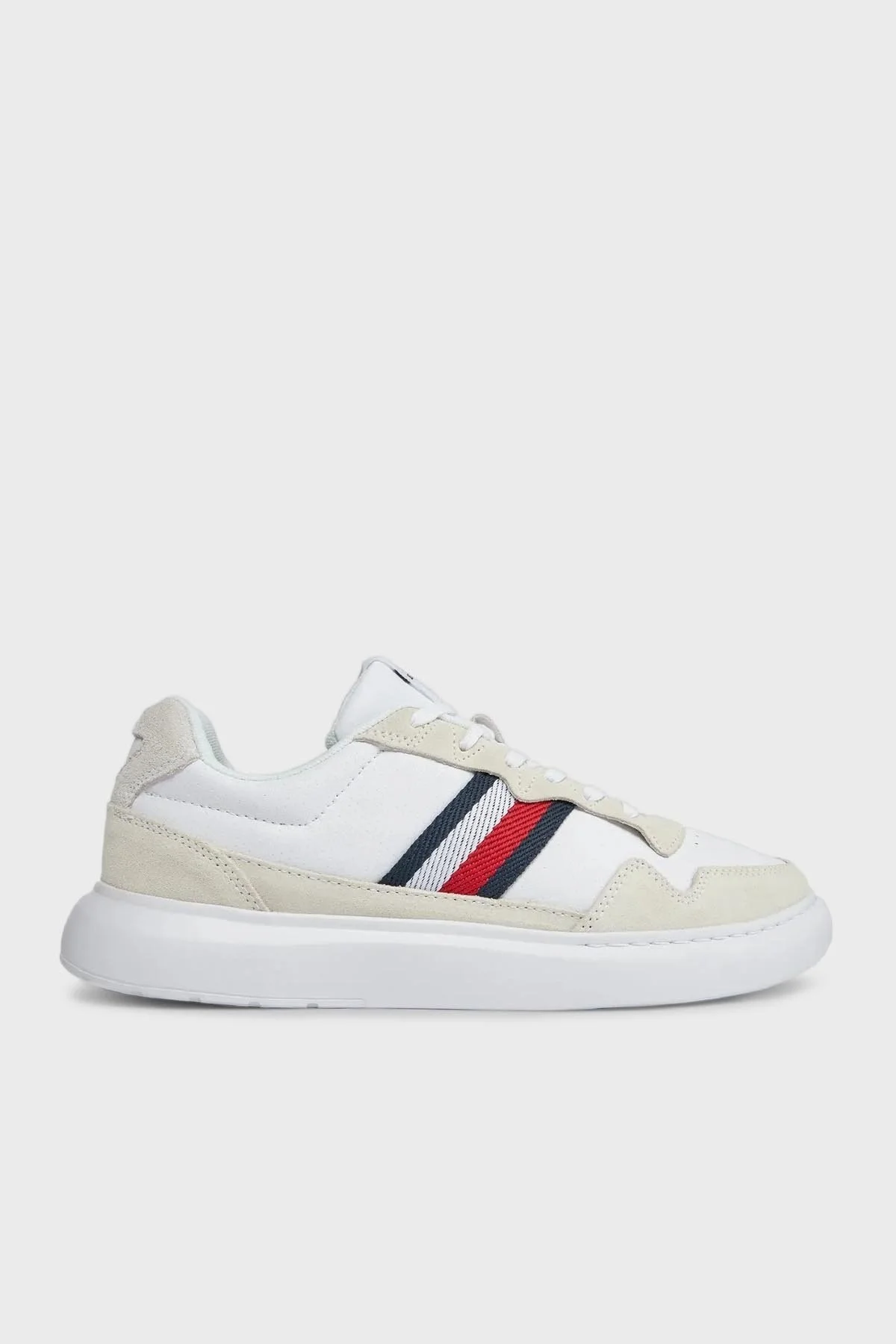 Tommy Hilfiger Hakiki Deri Sneaker Erkek Ayakkabı FM0FM04889 YBS BEYAZ - 1