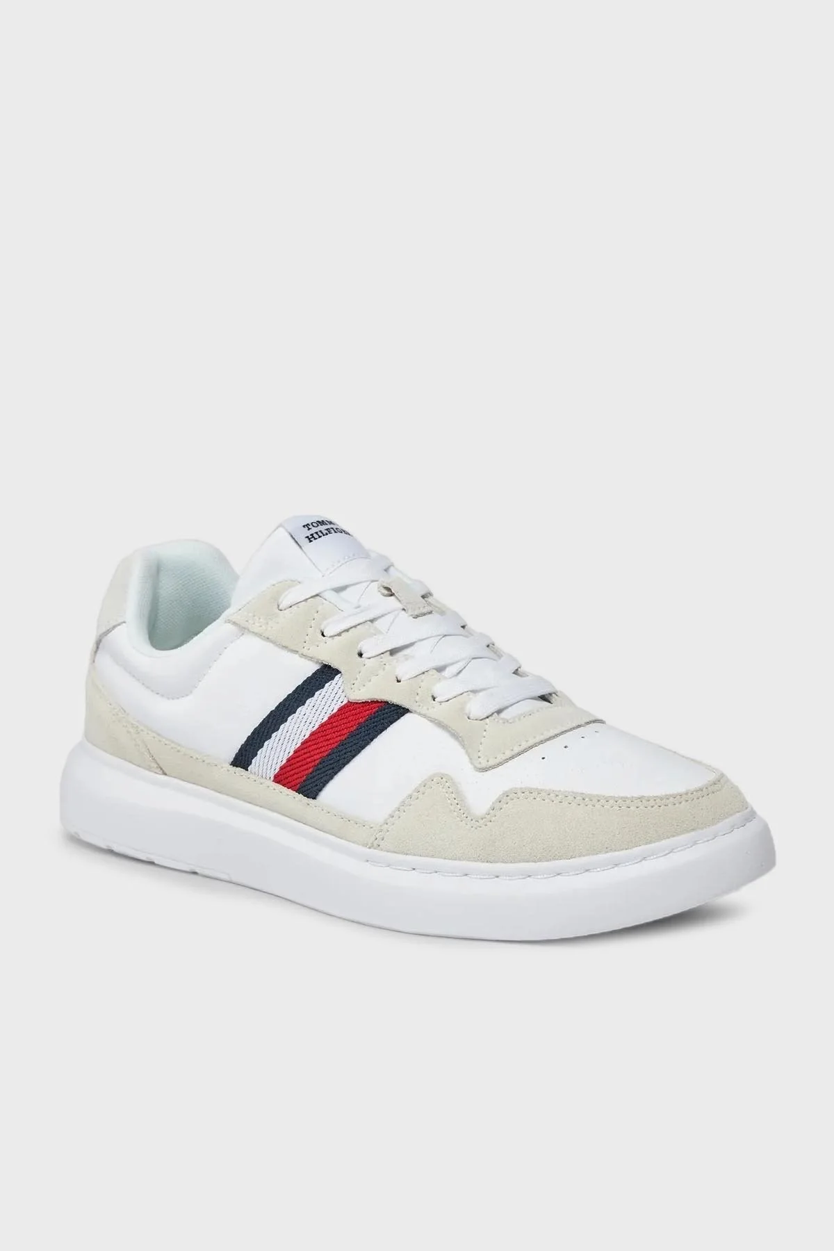 Tommy Hilfiger Hakiki Deri Sneaker Erkek Ayakkabı FM0FM04889 YBS BEYAZ - 7