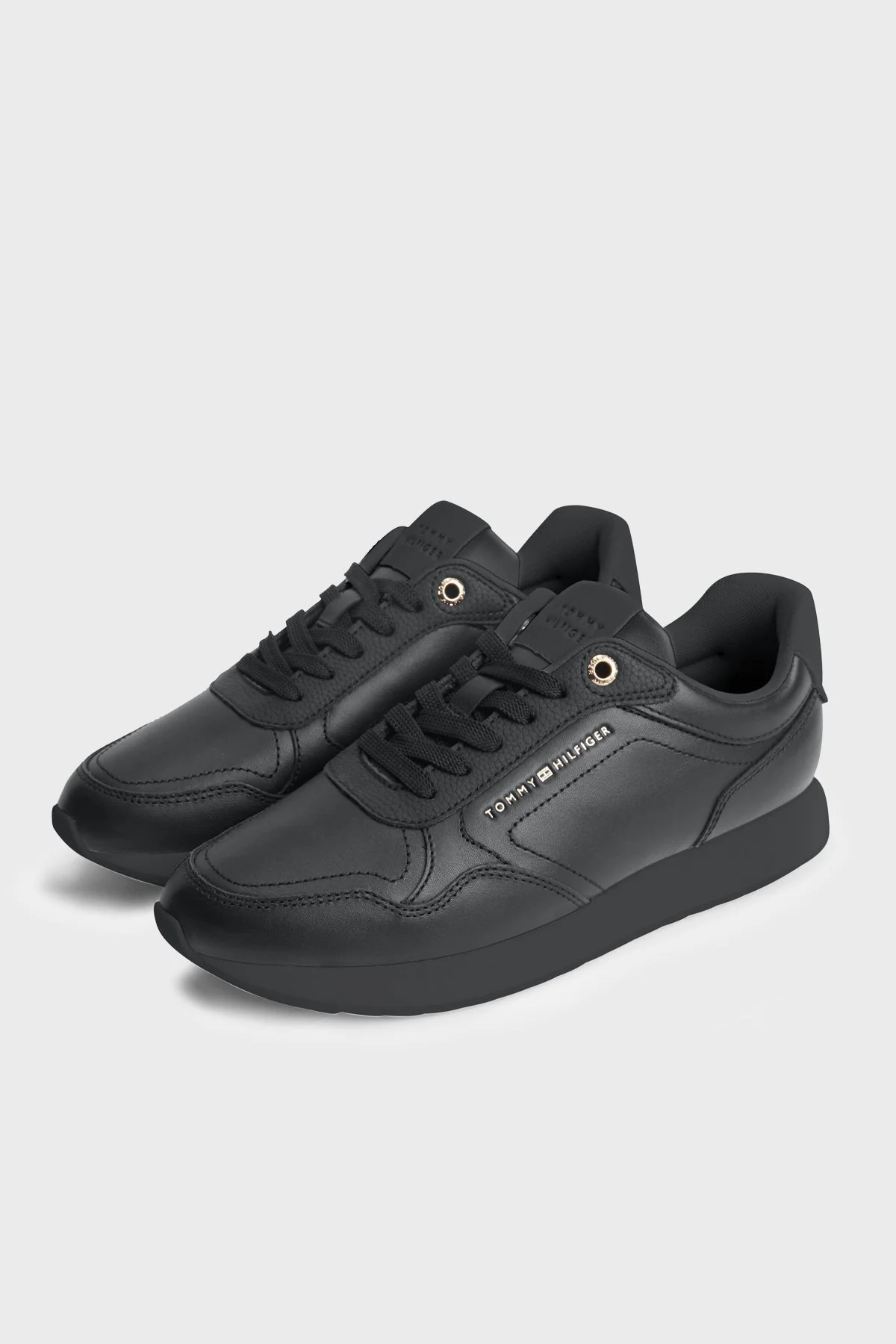 Tommy Hilfiger Hakiki Deri Sneaker Kadın Ayakkabı FW0FW09411 BDS Siyah - 3