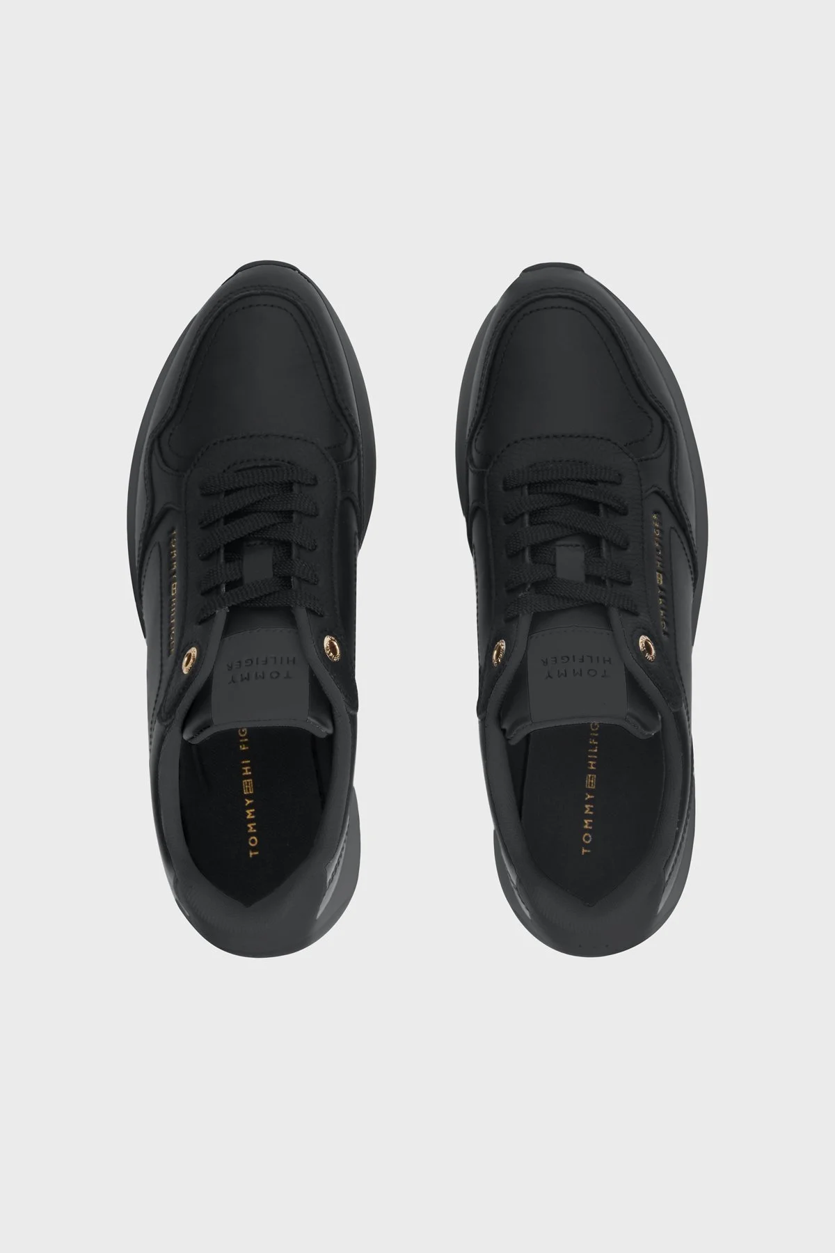 Tommy Hilfiger Hakiki Deri Sneaker Kadın Ayakkabı FW0FW09411 BDS Siyah - 4