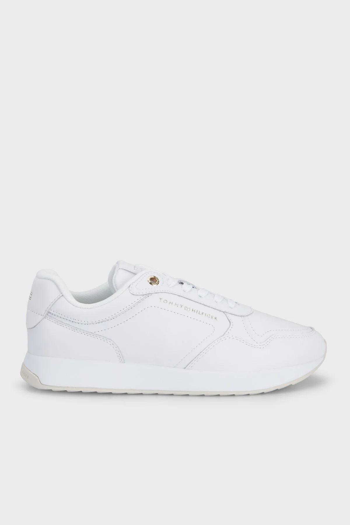 Tommy Hilfiger Hakiki Deri Sneaker Kadın Ayakkabı FW0FW09411 YBS Beyaz - 1