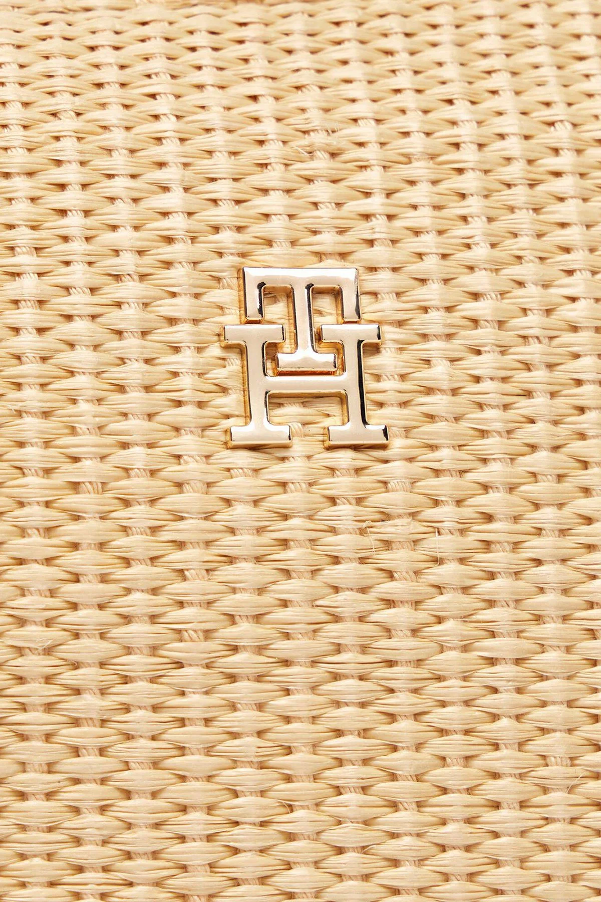 Tommy Hilfiger Hasır Çıkarılabilir Askılı Kadın Çanta AW0AW18523 0F4 BEJ - 6