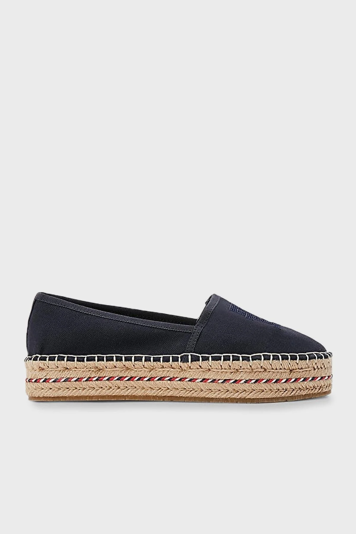 Tommy Hilfiger Hasır Detaylı Espadril Bayan Ayakkabı FW0FW07014 DW6 LACİVERT - 1