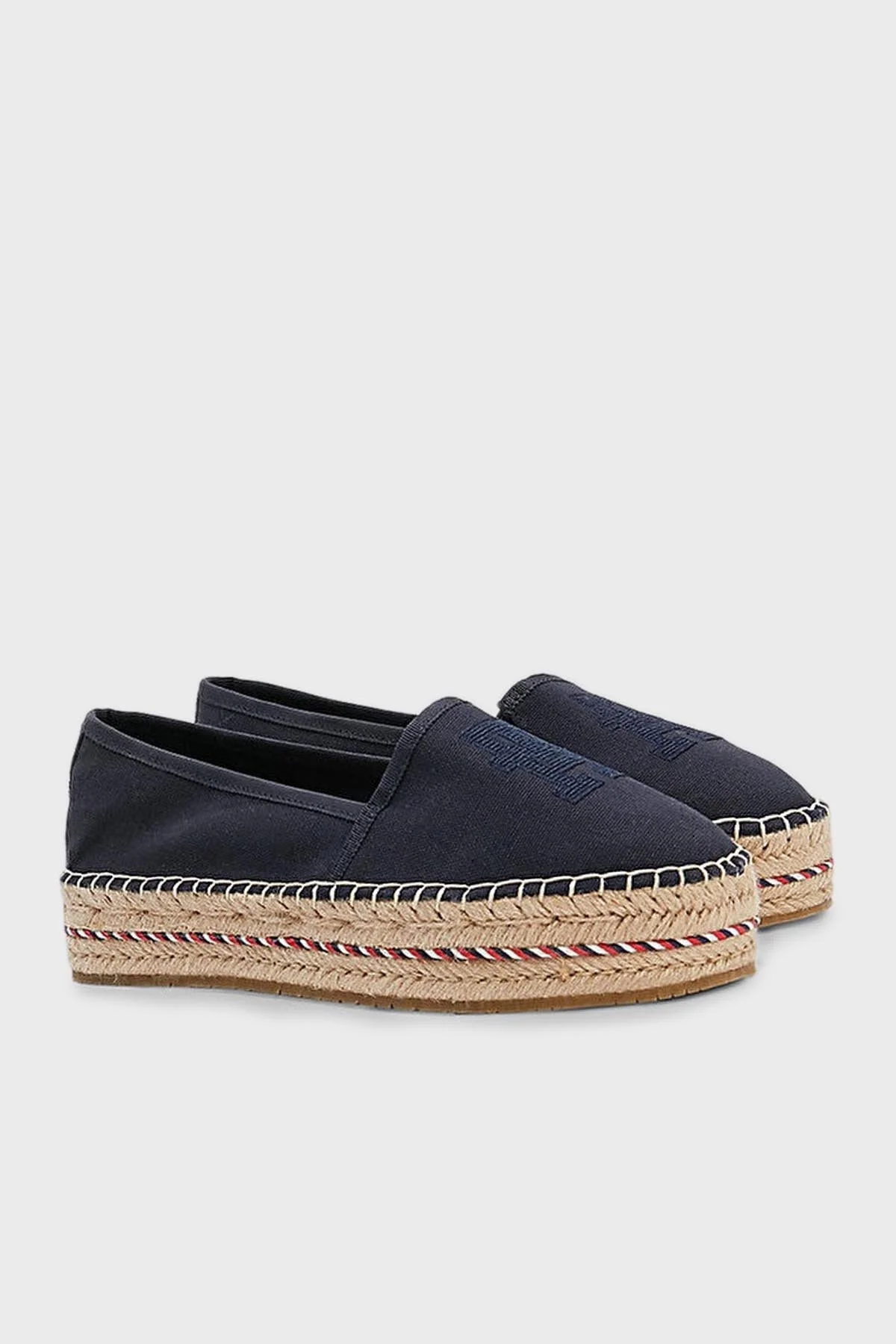 Tommy Hilfiger Hasır Detaylı Espadril Bayan Ayakkabı FW0FW07014 DW6 LACİVERT - 3