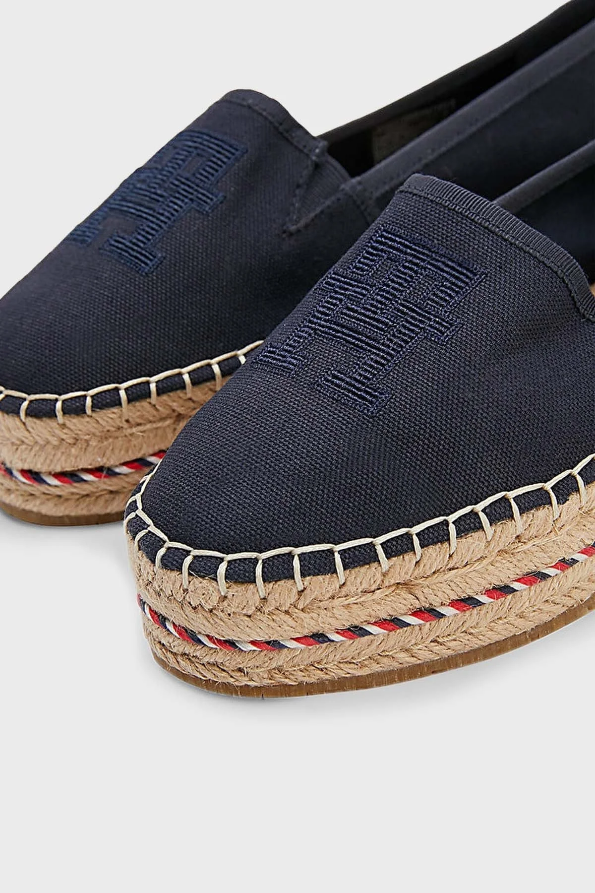Tommy Hilfiger Hasır Detaylı Espadril Bayan Ayakkabı FW0FW07014 DW6 LACİVERT - 5