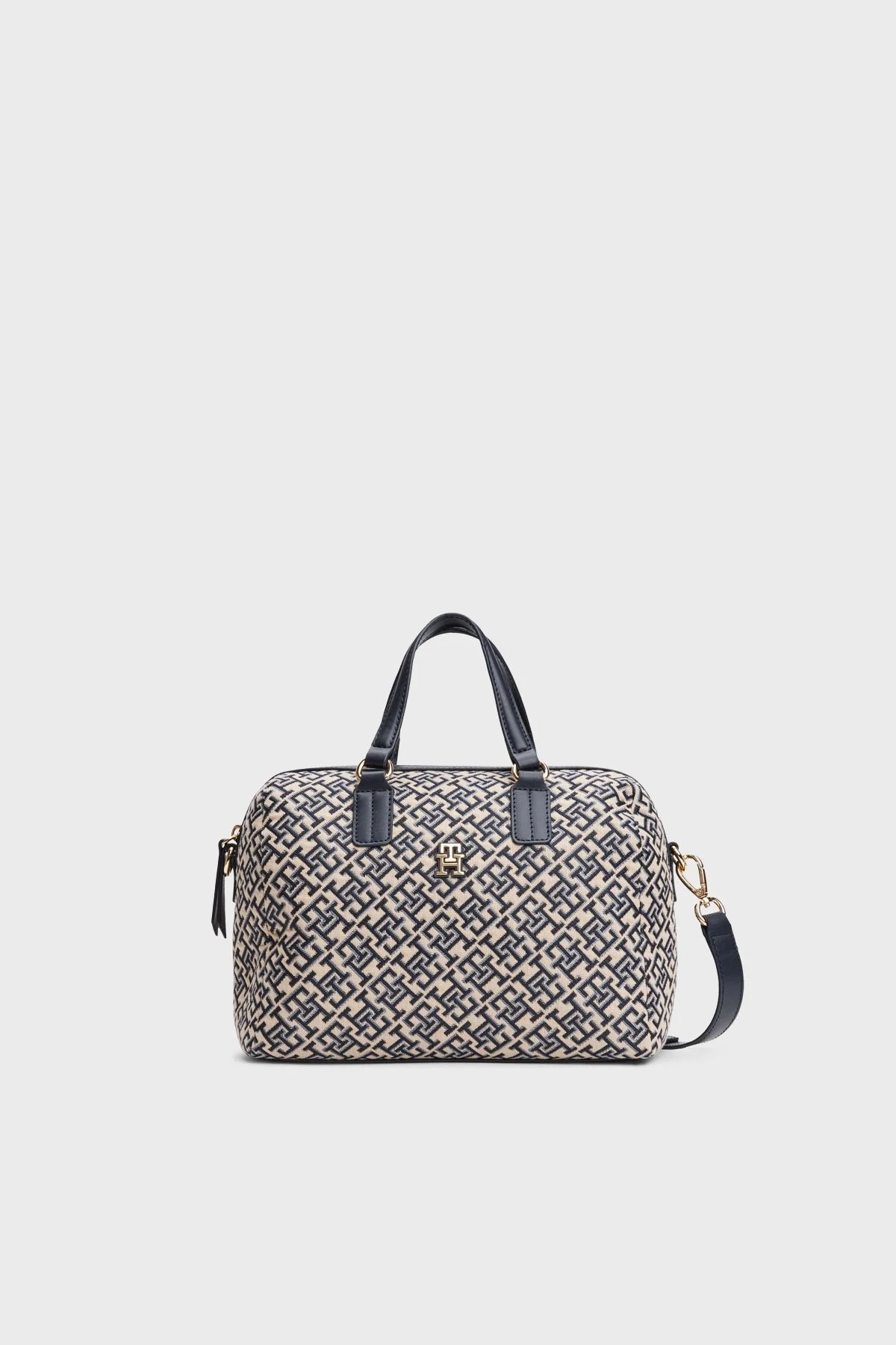 Tommy Hilfiger Jakarlı Çıkarılabilir Askılı Bayan Çanta AW0AW17633 DW6 LACİVERT - 1