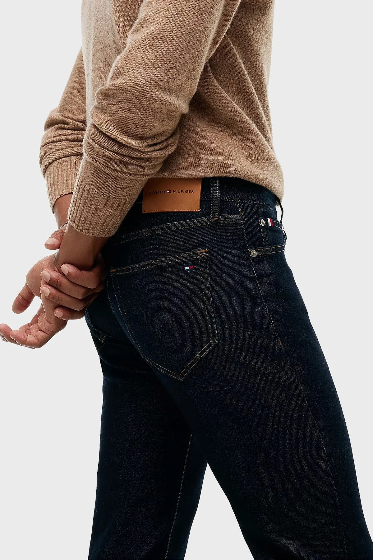 Tommy Hilfiger Jeans Erkek Kot Pantolon MW0MW44913 1BN Lacivert - 12