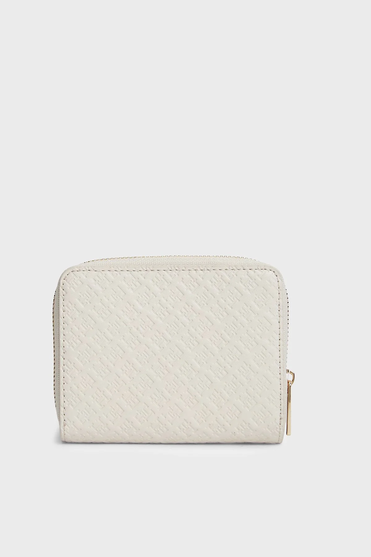 Tommy Hilfiger Kabartma Logolu Fermuarlı Kadın Cüzdan AW0AW18474 AEO BEJ - 2