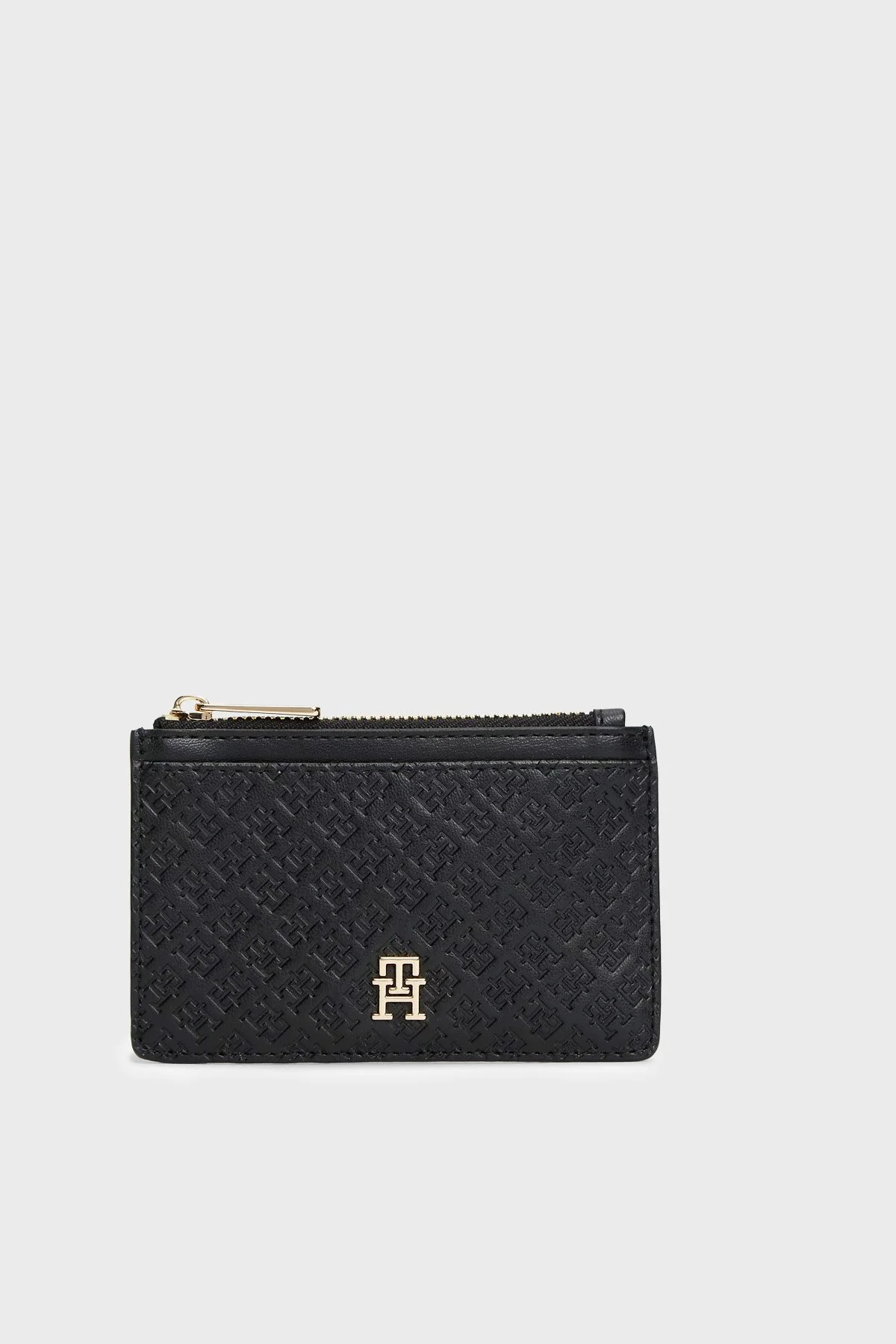 Tommy Hilfiger Kabartma Logolu Kadın Kartlık AW0AW18477 BDS SİYAH - 1