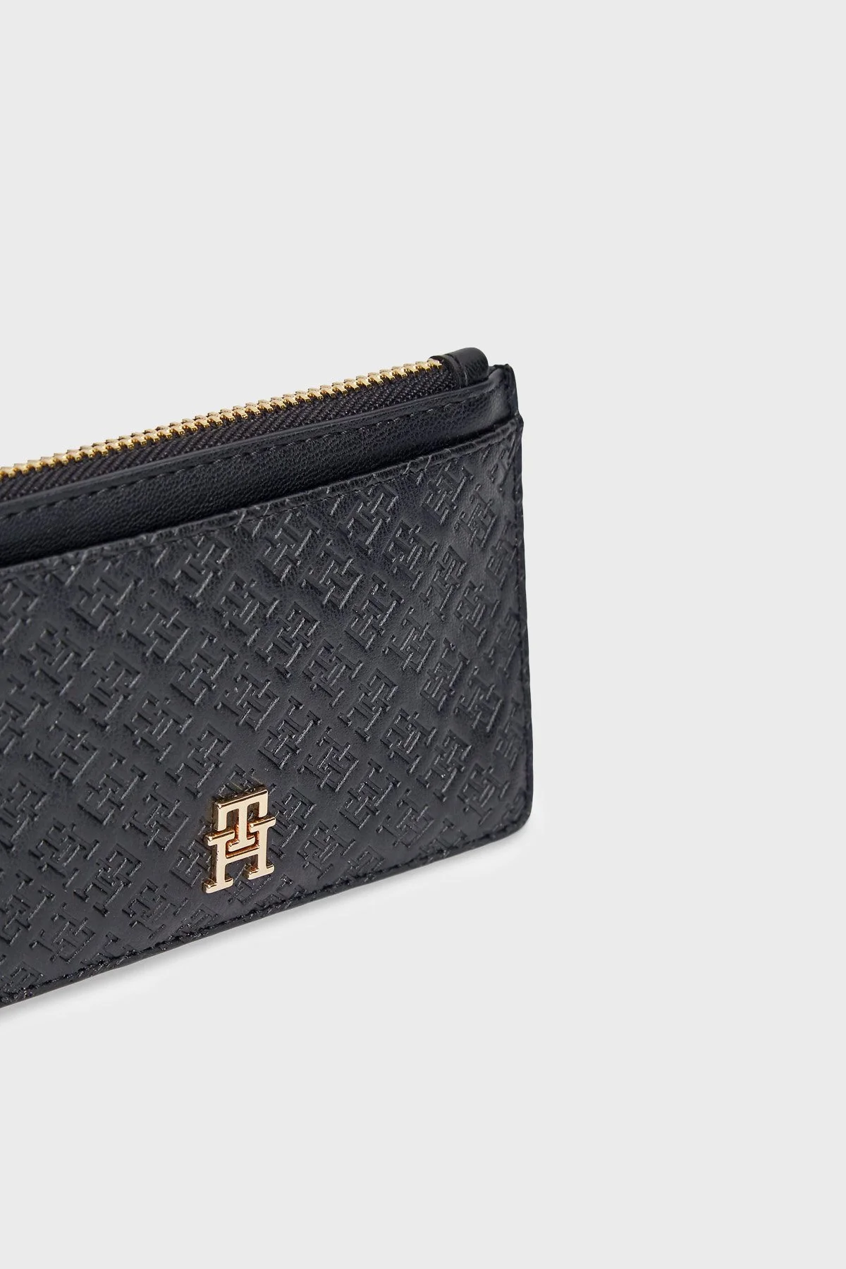 Tommy Hilfiger Kabartma Logolu Kadın Kartlık AW0AW18477 BDS SİYAH - 4
