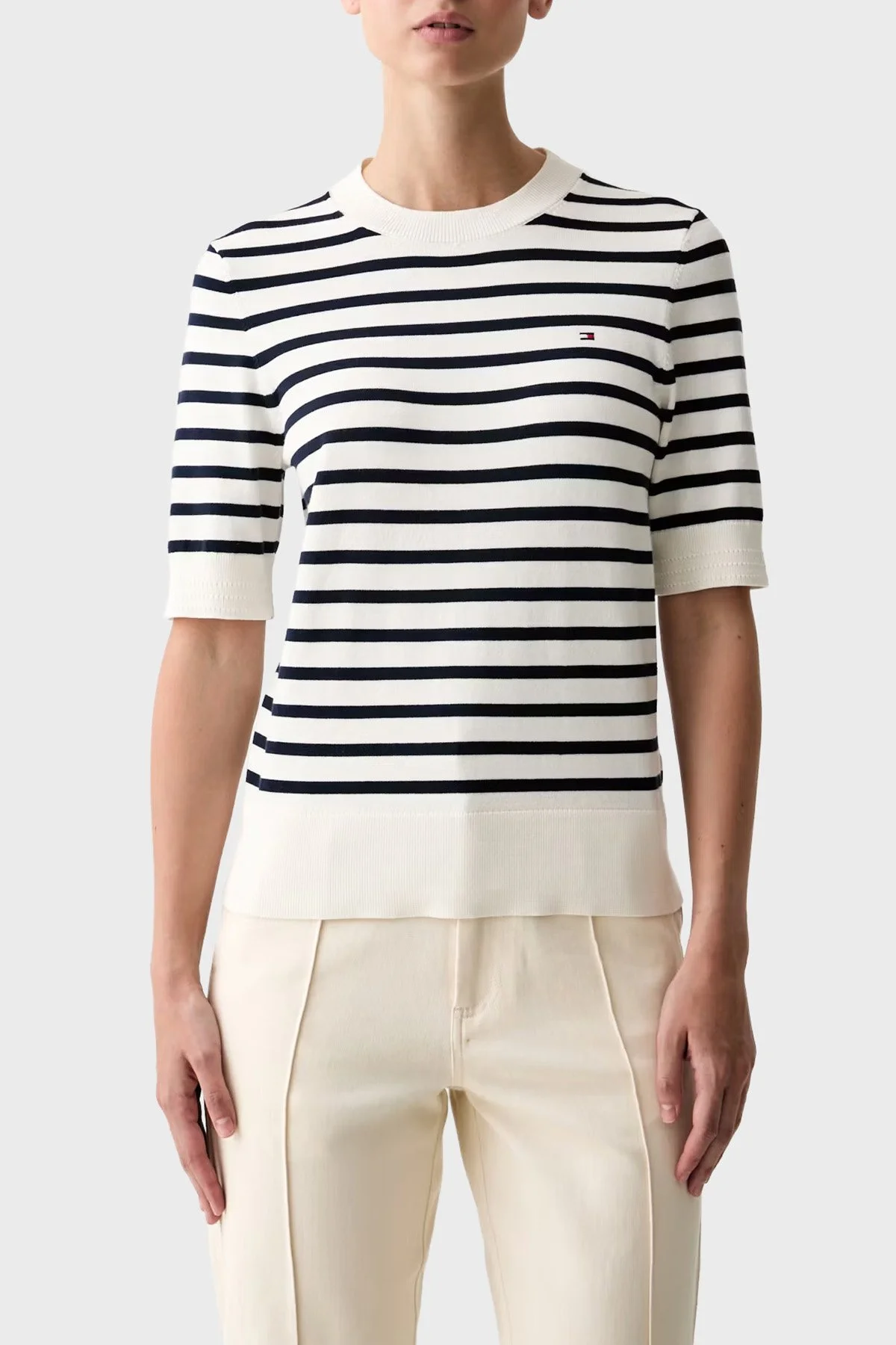 Tommy Hilfiger Kadın Kazak WW0WW49705 0AG Bej - 1