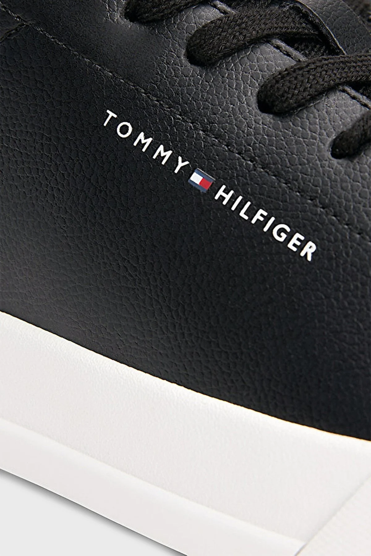 Tommy Hilfiger Kalın Tabanlı Logolu Sneaker Erkek Ayakkabı FM0FM05367 BDS SİYAH - 6